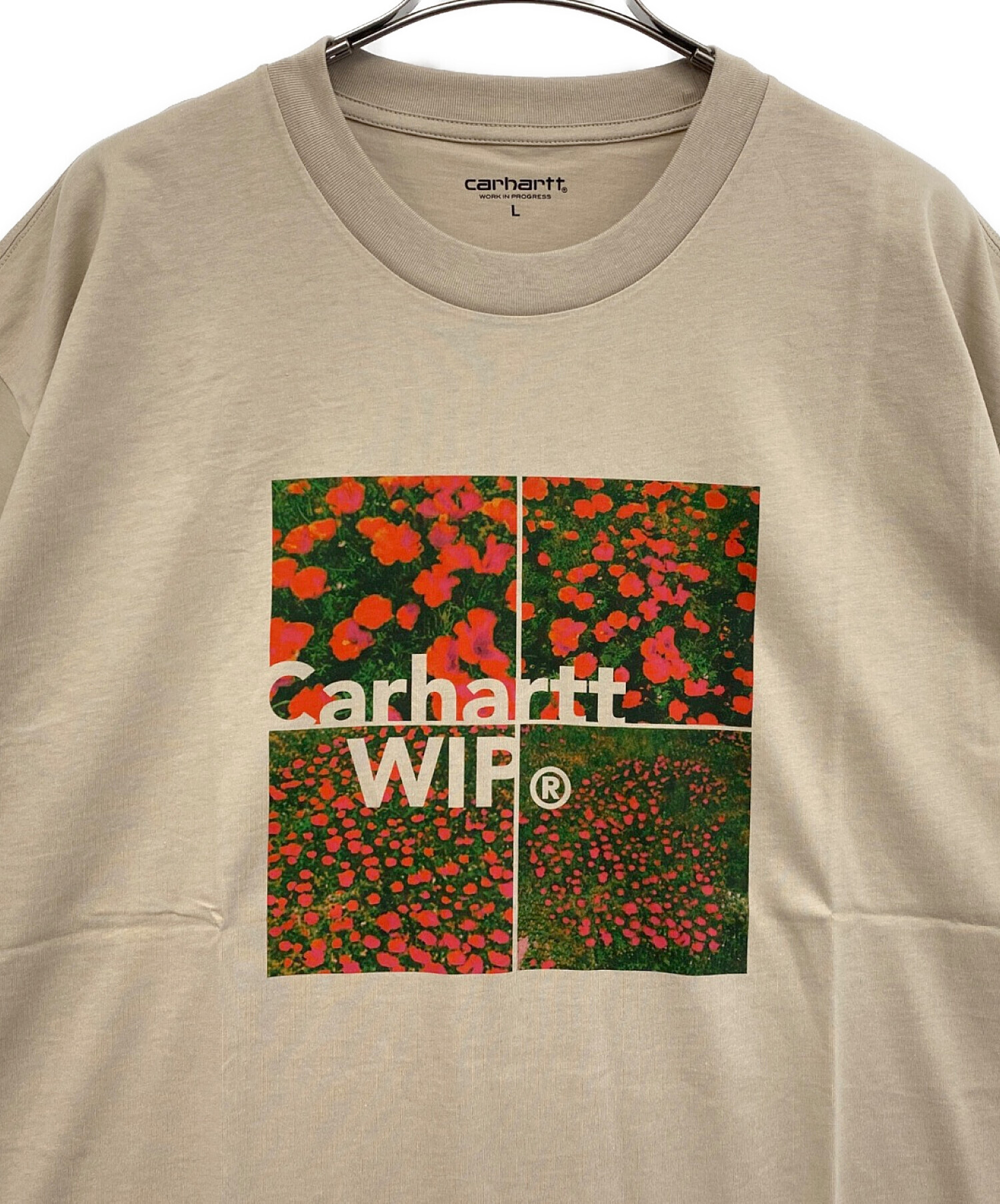 中古・古着通販】CarHartt (カーハート) 半袖Tシャツ ベージュ サイズ