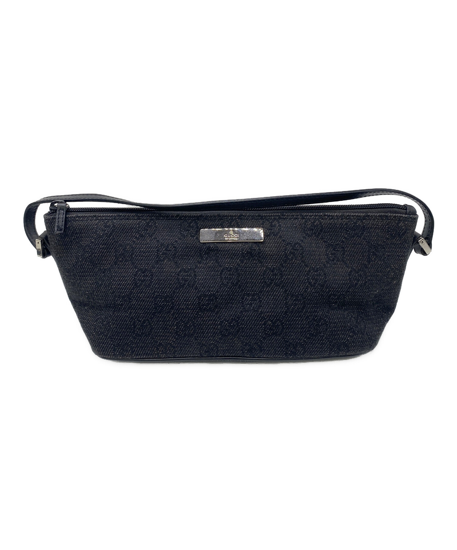 中古・古着通販】GUCCI (グッチ) アクセサリーポーチ ブラック 