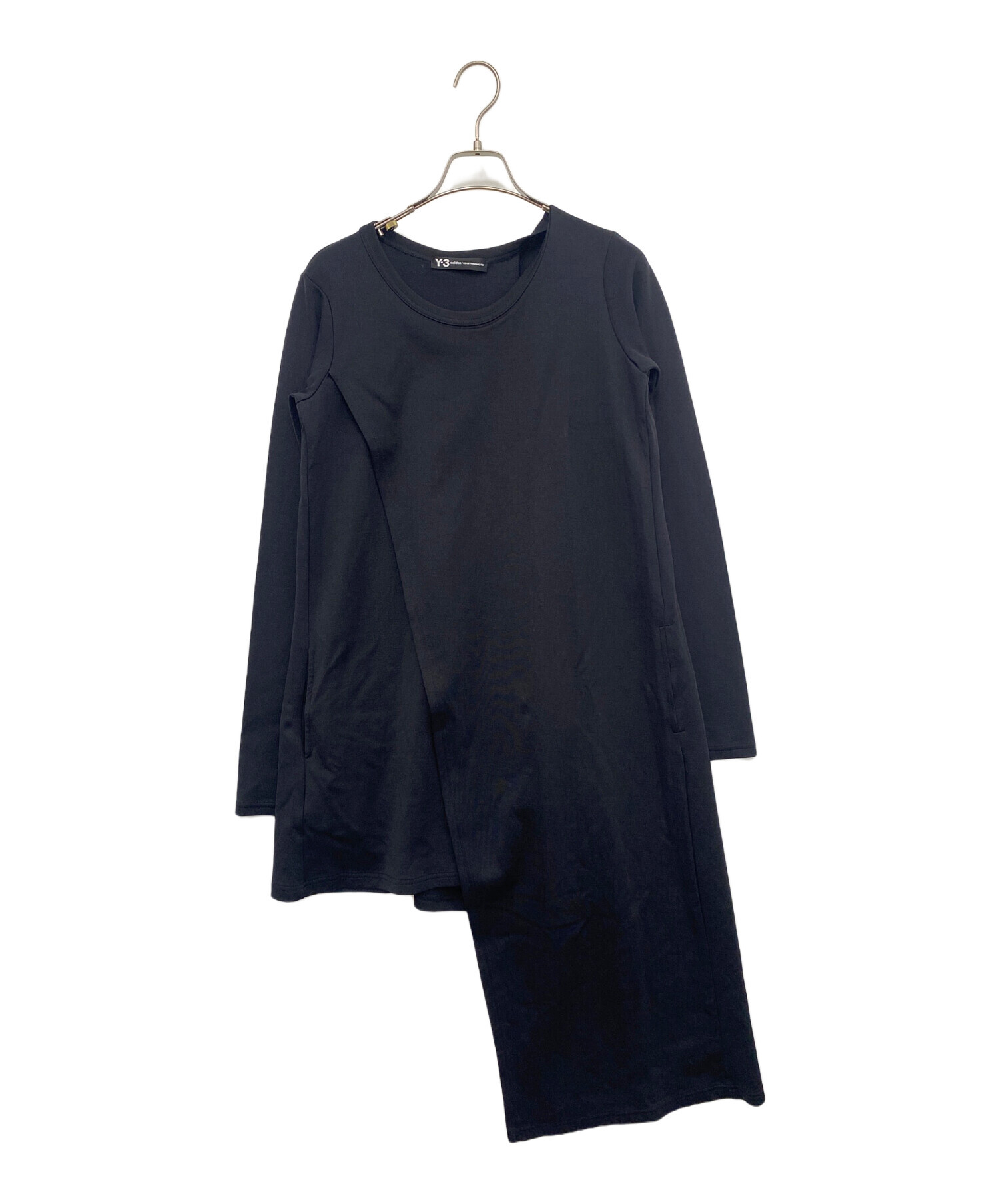 中古・古着通販】Y-3 (ワイスリー) 長袖ワンピース ブラック サイズ:S