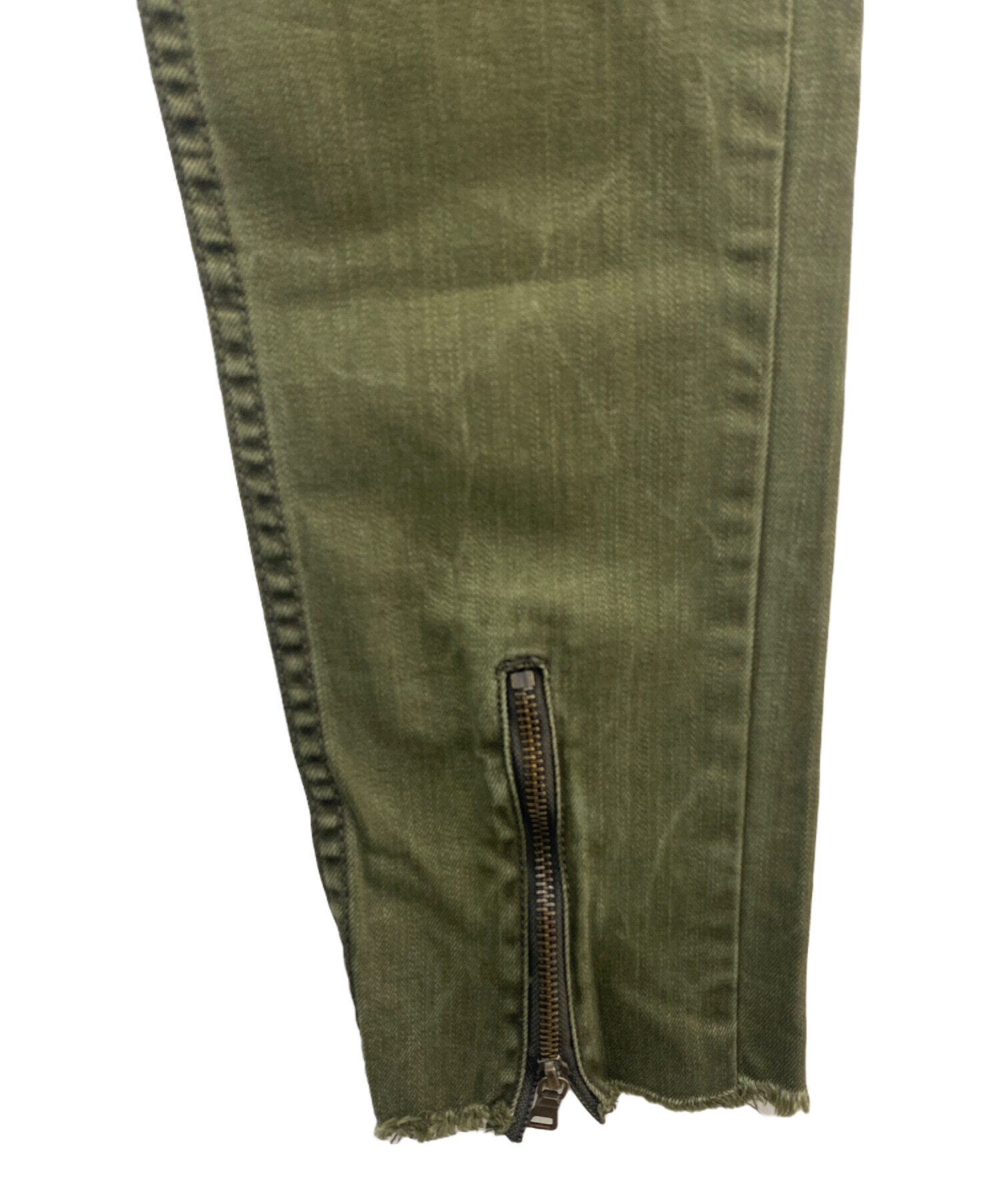 中古・古着通販】BALMAIN (バルマン) デニムパンツ カーキ サイズ:33 