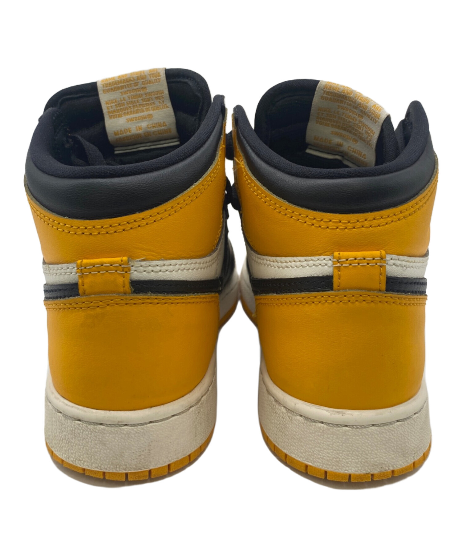 中古・古着通販】NIKE (ナイキ) ハイカットスニーカー イエロー