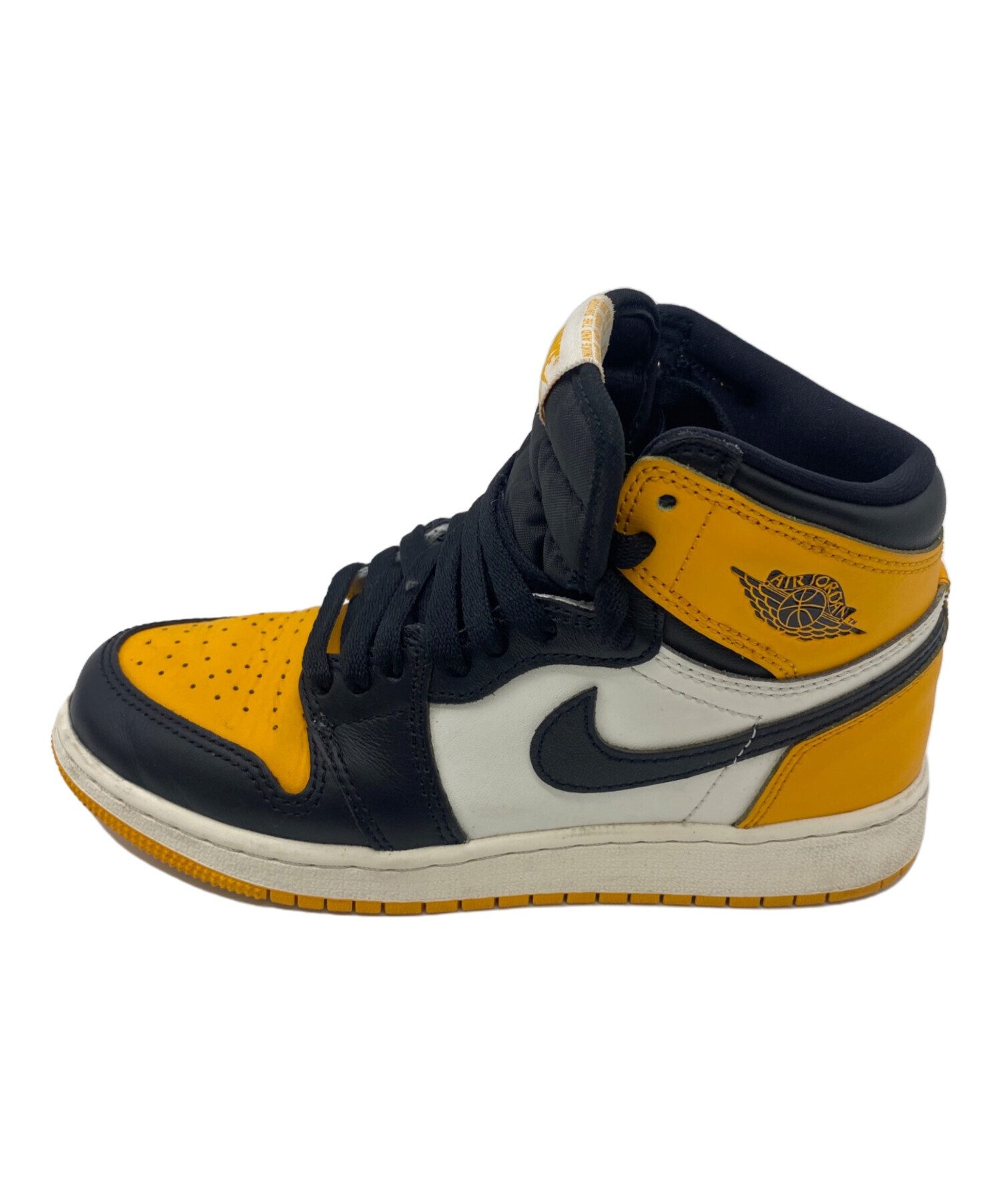 ナイキ バスケットシューズ 黒/黄色 ハイカットスニーカー 中古・古着通販】NIKE (ナイキ) ハイカットスニーカー イエロー