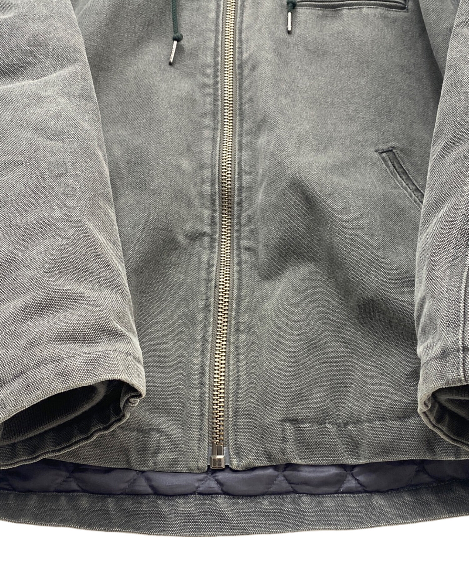 中古・古着通販】HUF (ハフ) フーデッドジャケット グレー サイズ:M 