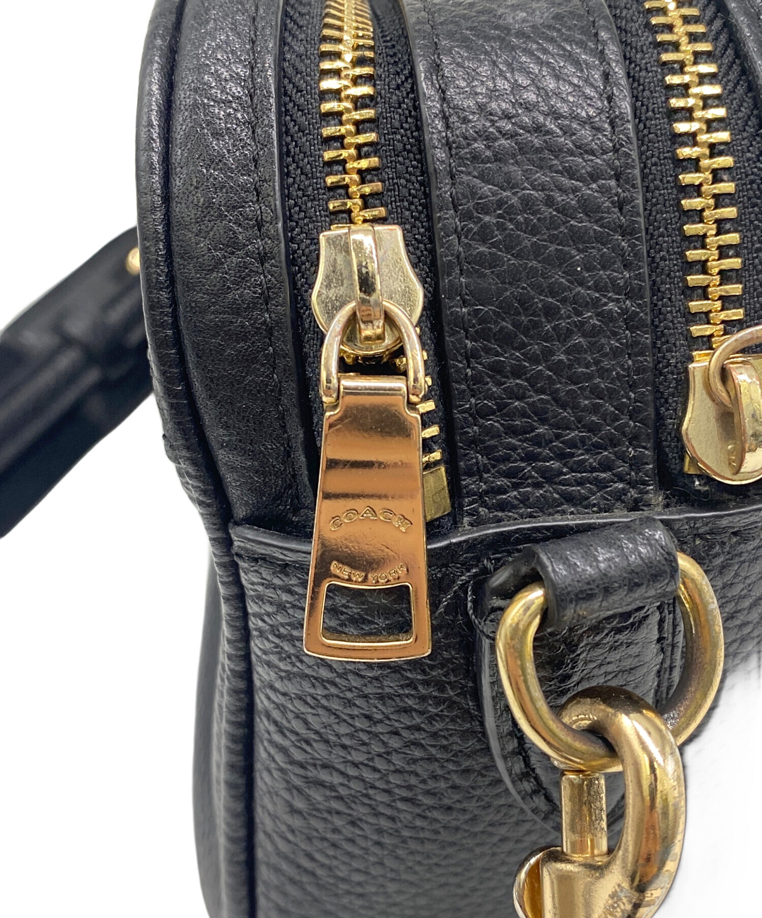 中古・古着通販】COACH (コーチ) ショルダーバッグ ブラック サイズ