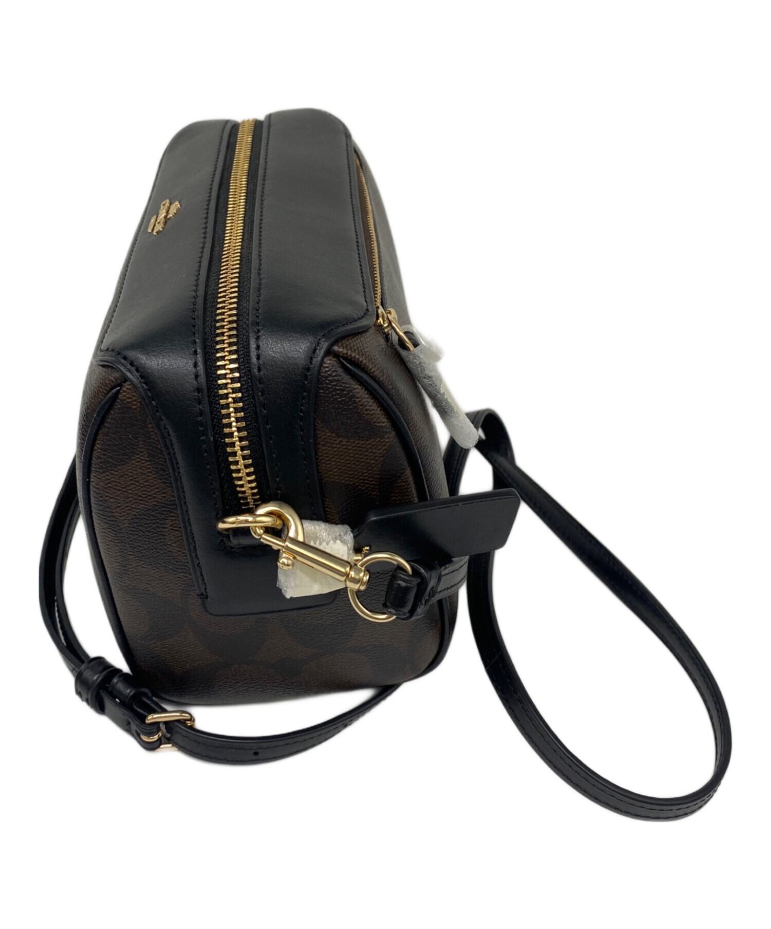 中古・古着通販】COACH (コーチ) ショルダーバッグ ブラウン×ブラック 