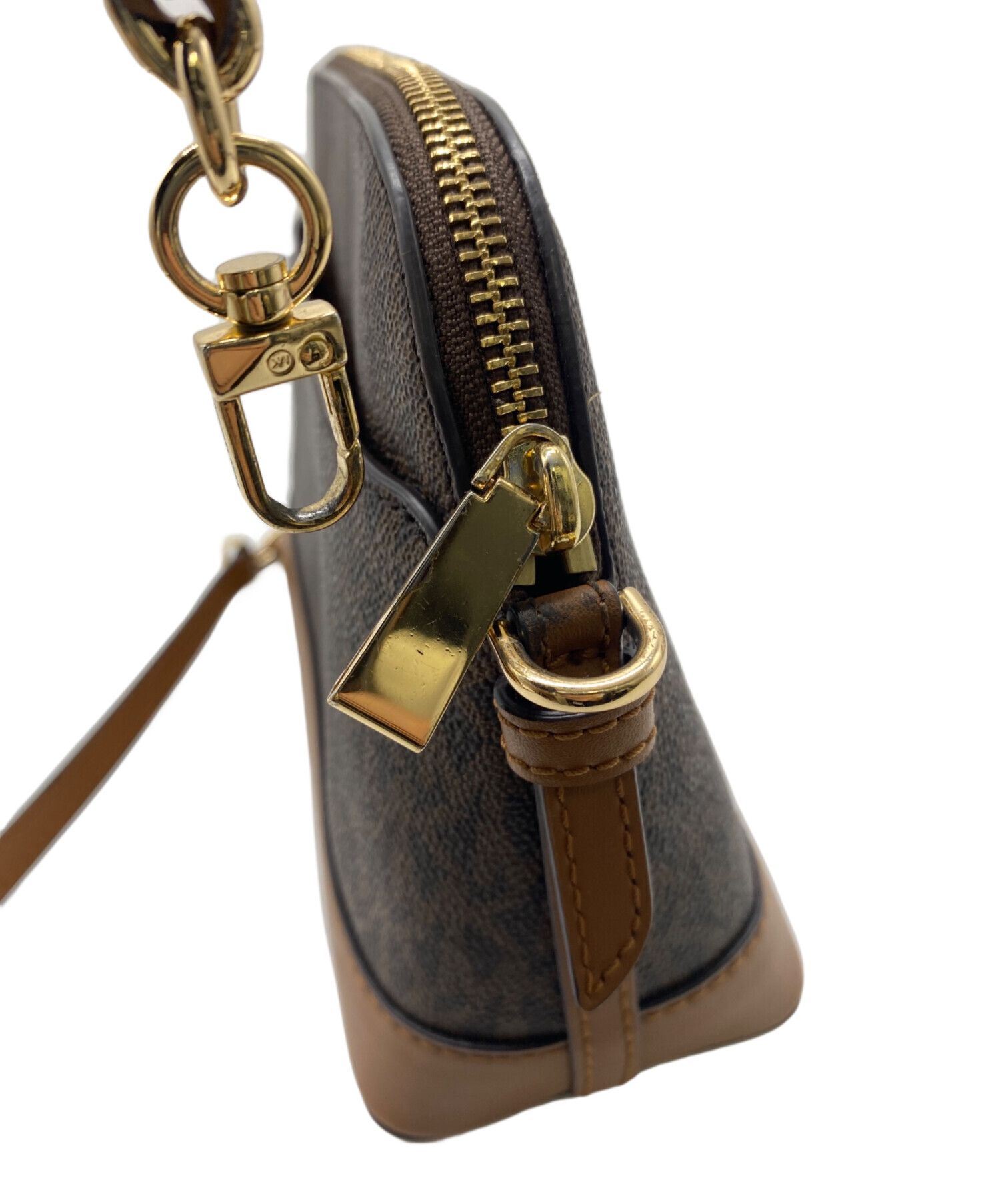 【未使用】MICHAEL KORS ショルダーバッグ　ブラウン 中古・古着通販】MICHAEL KORS (マイケル・コース) ショルダーバッグ