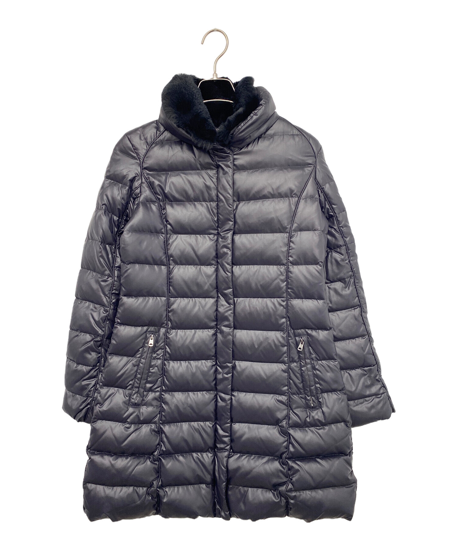 中古・古着通販】MaxMara (マックスマーラ) ダウンコート ブラック 