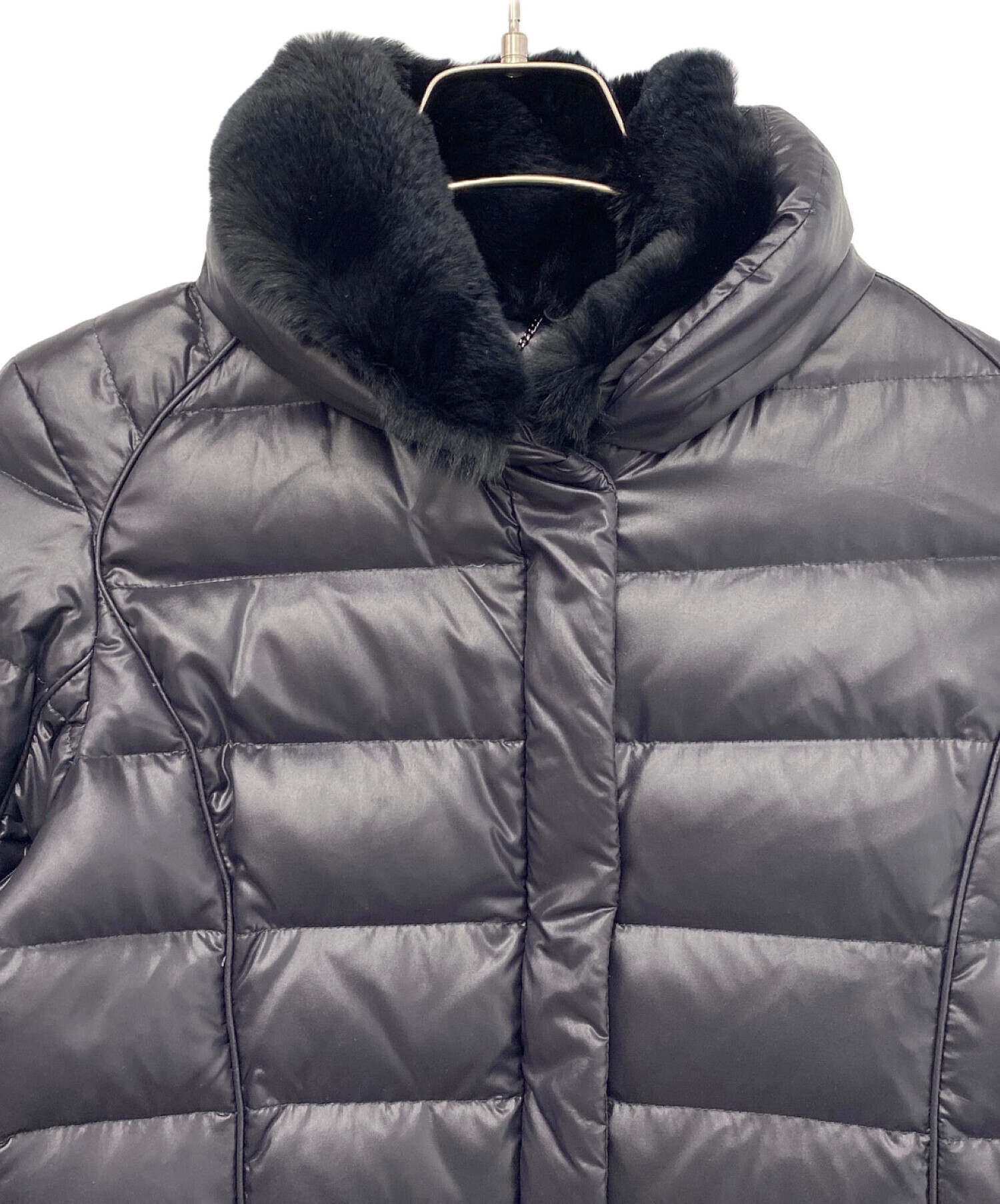 中古・古着通販】MaxMara (マックスマーラ) ダウンコート ブラック 