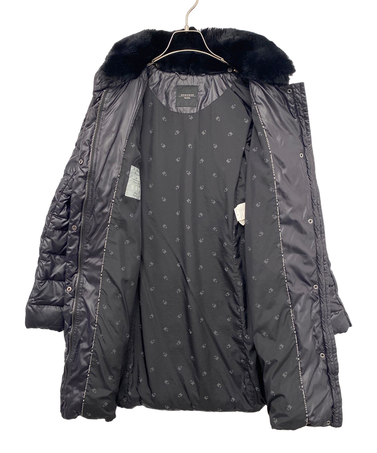 中古・古着通販】MaxMara (マックスマーラ) ダウンコート ブラック 
