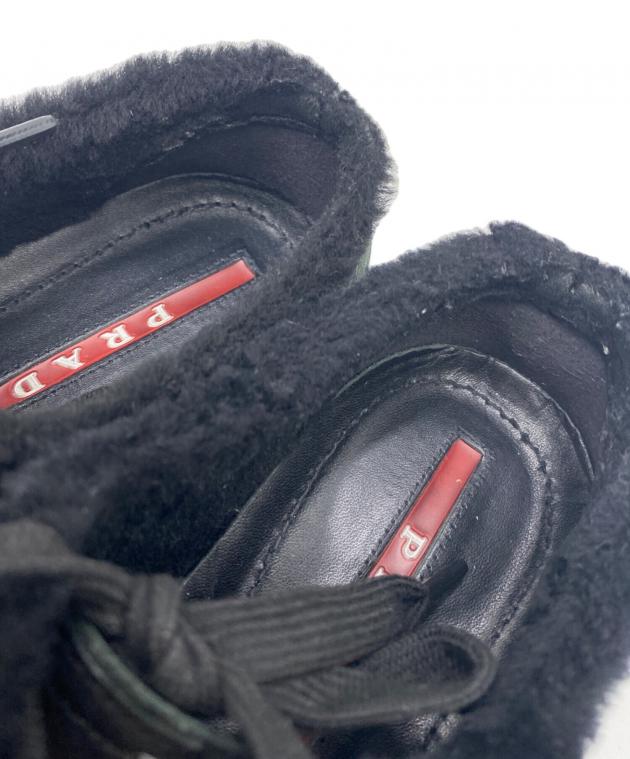 中古・古着通販】PRADA (プラダ) スニーカー ブラック サイズ:36