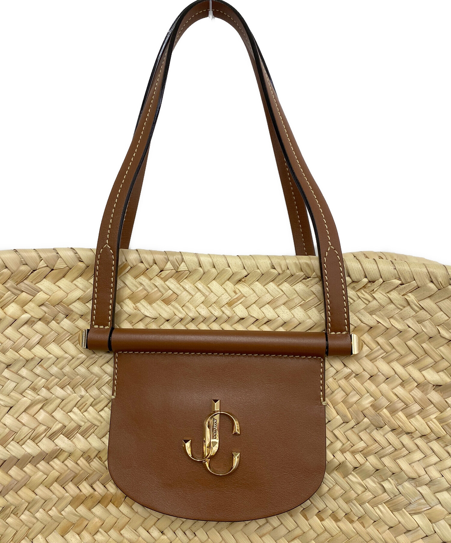 中古・古着通販】JIMMY CHOO (ジミーチュウ) カゴトートバッグ