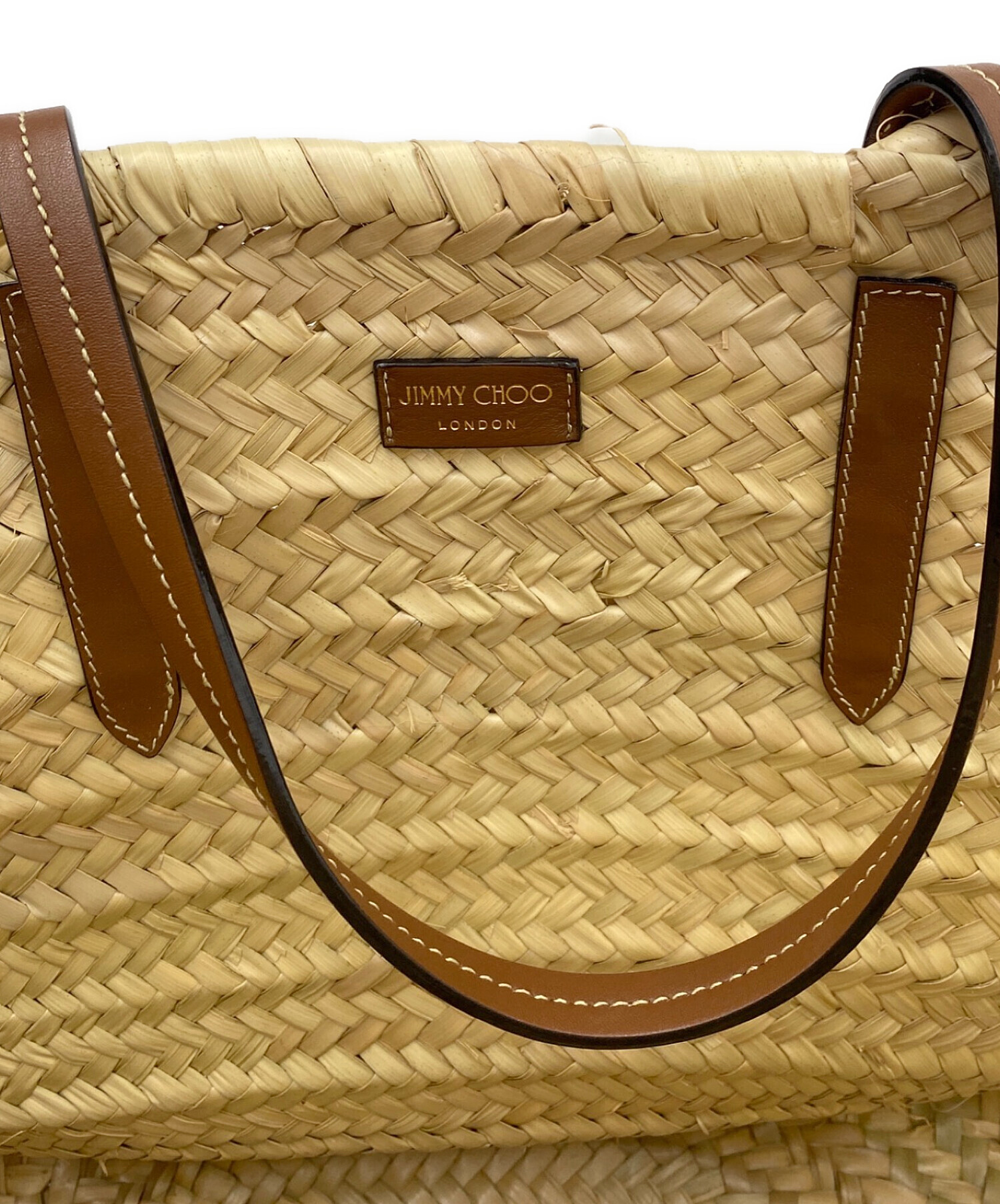 中古・古着通販】JIMMY CHOO (ジミーチュウ) カゴトートバッグ