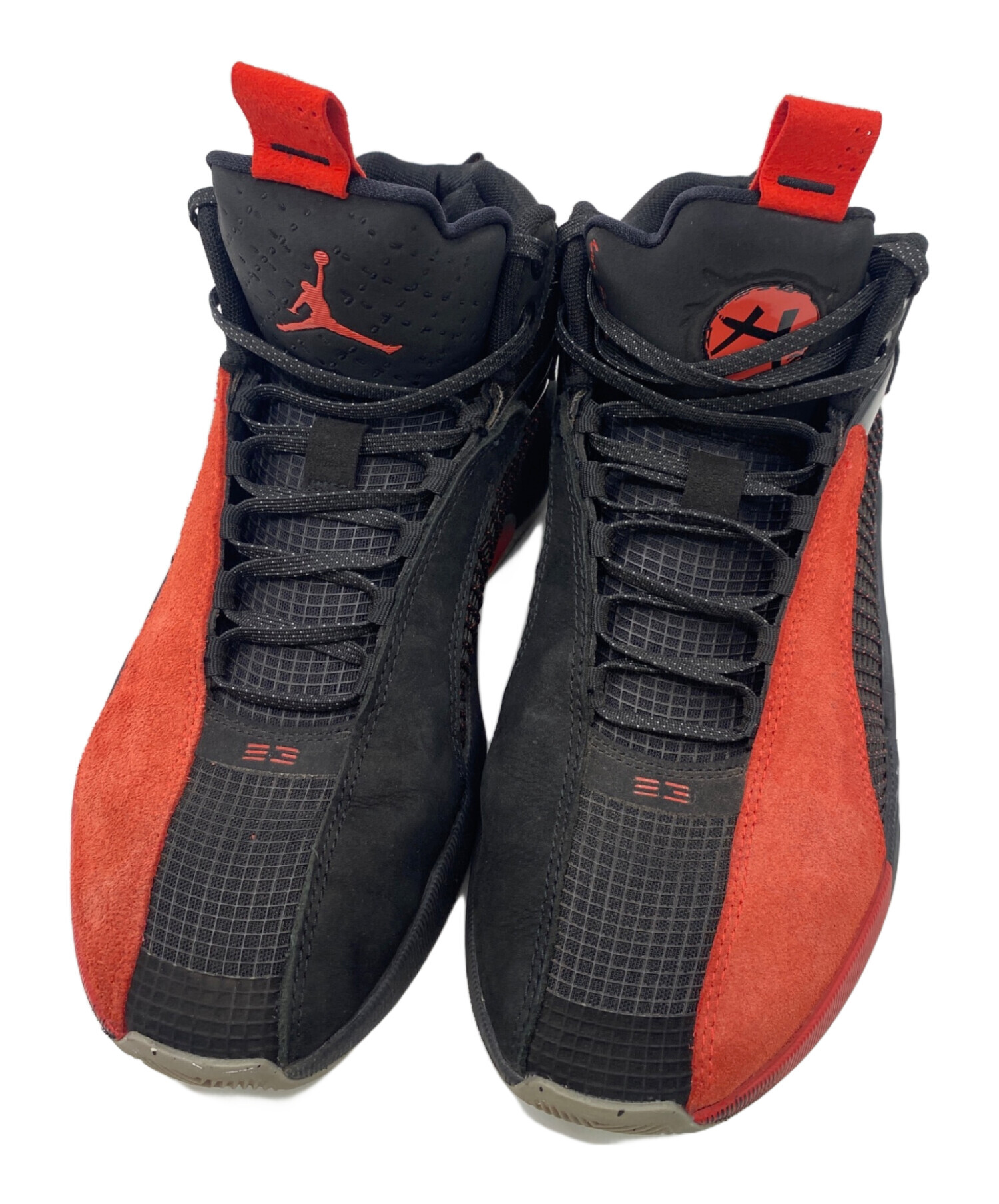 中古・古着通販】NIKE (ナイキ) ハイカットスニーカー レッド×ブラック 