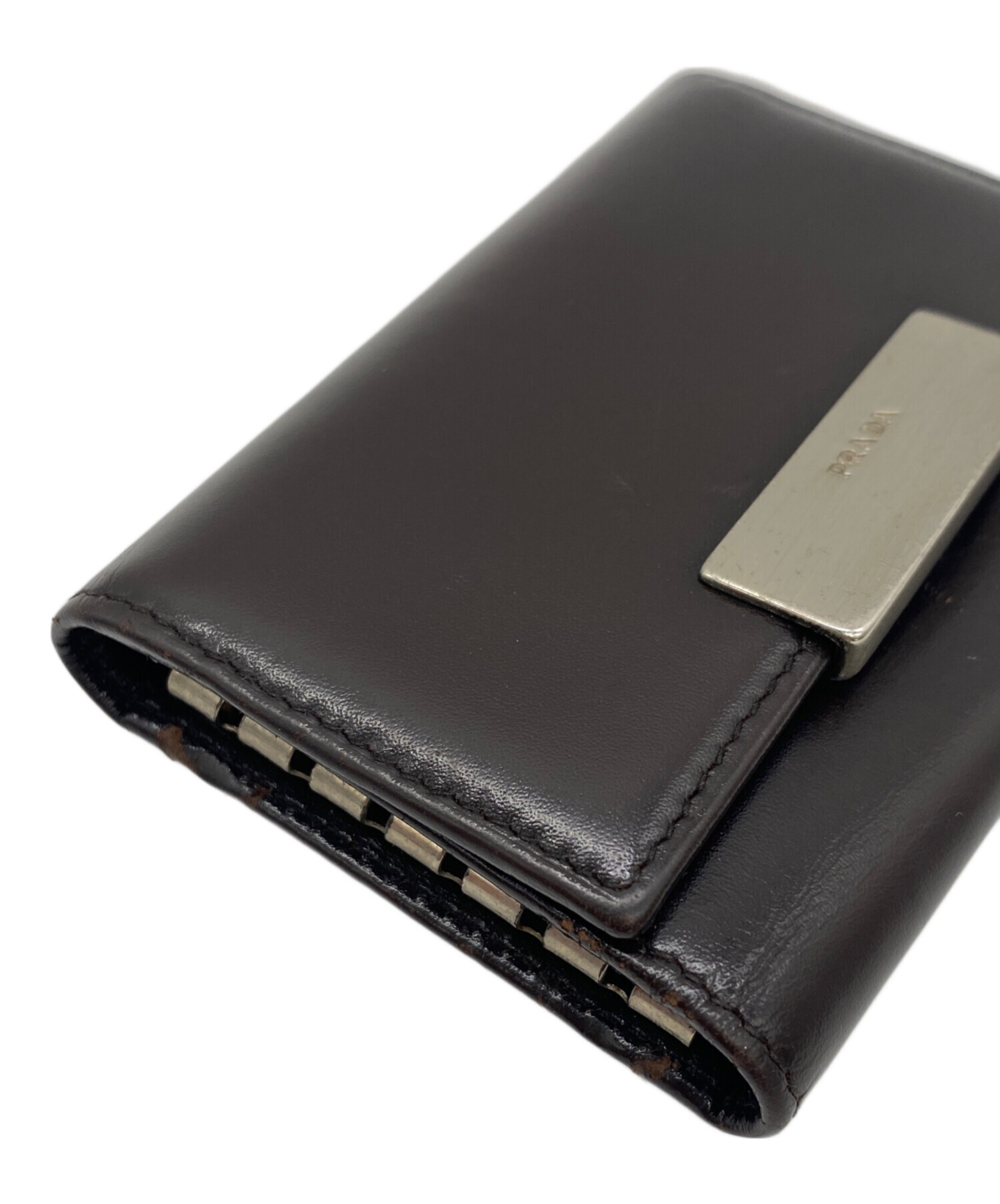 中古・古着通販】PRADA (プラダ) キーケース ブラウン サイズ:表記無し
