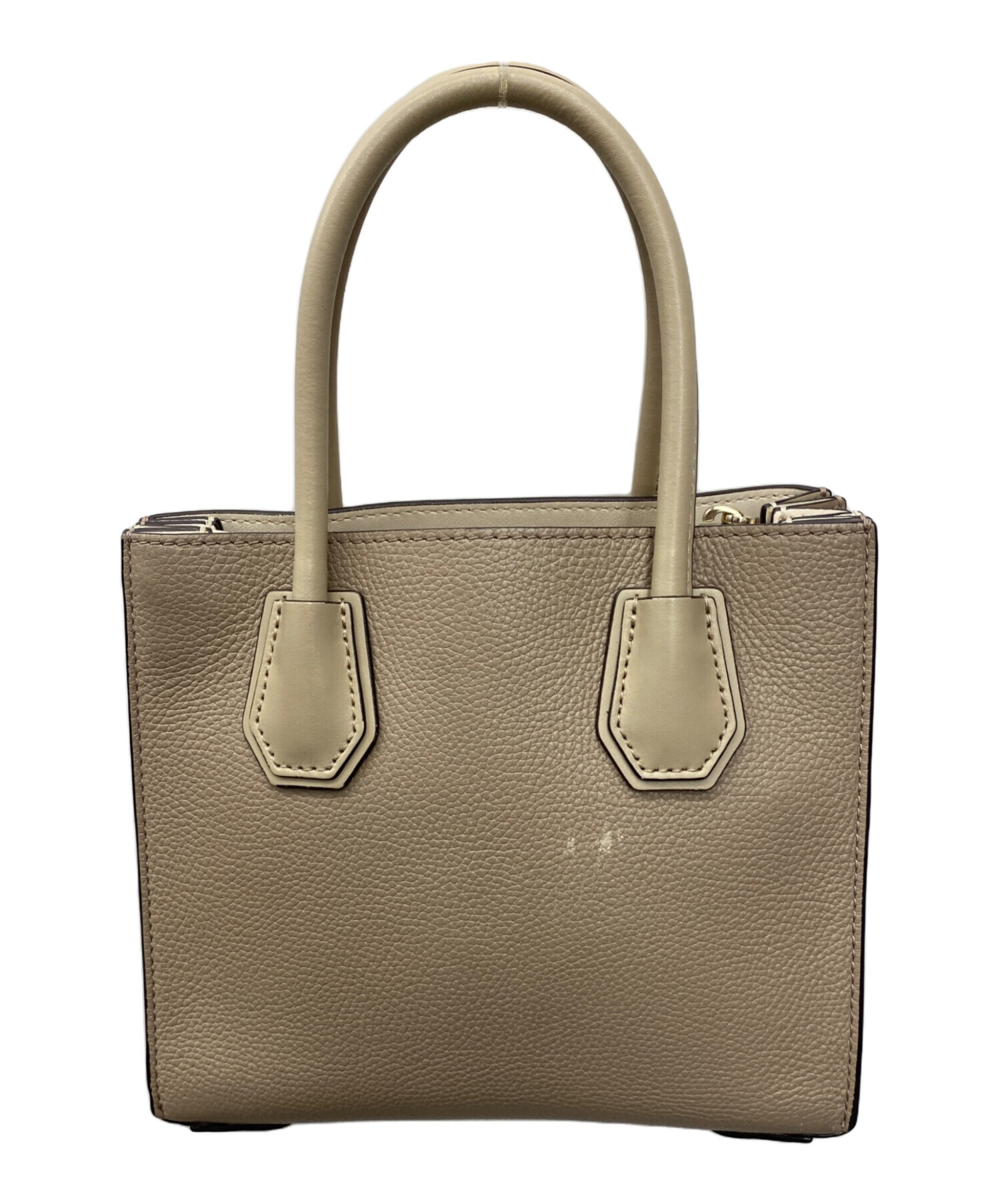 MICHAEL KORS ベージュ ハンドバッグ 中古・古着通販】MICHAEL KORS (マイケルコース) ハンドバッグ
