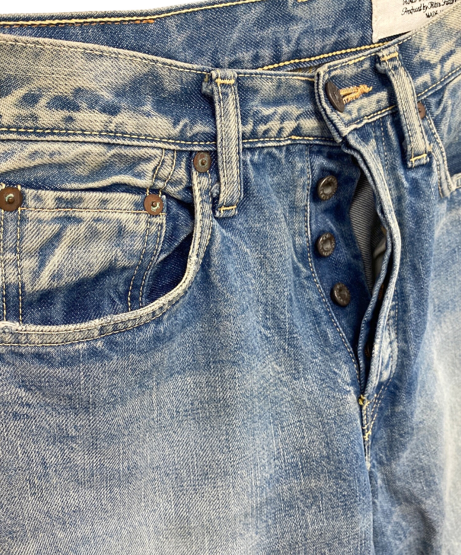 キャピタル ジーンズ(中古) 楽天市場】KAPITAL LEGS キャピタル レッグス Studs Damaged Denim