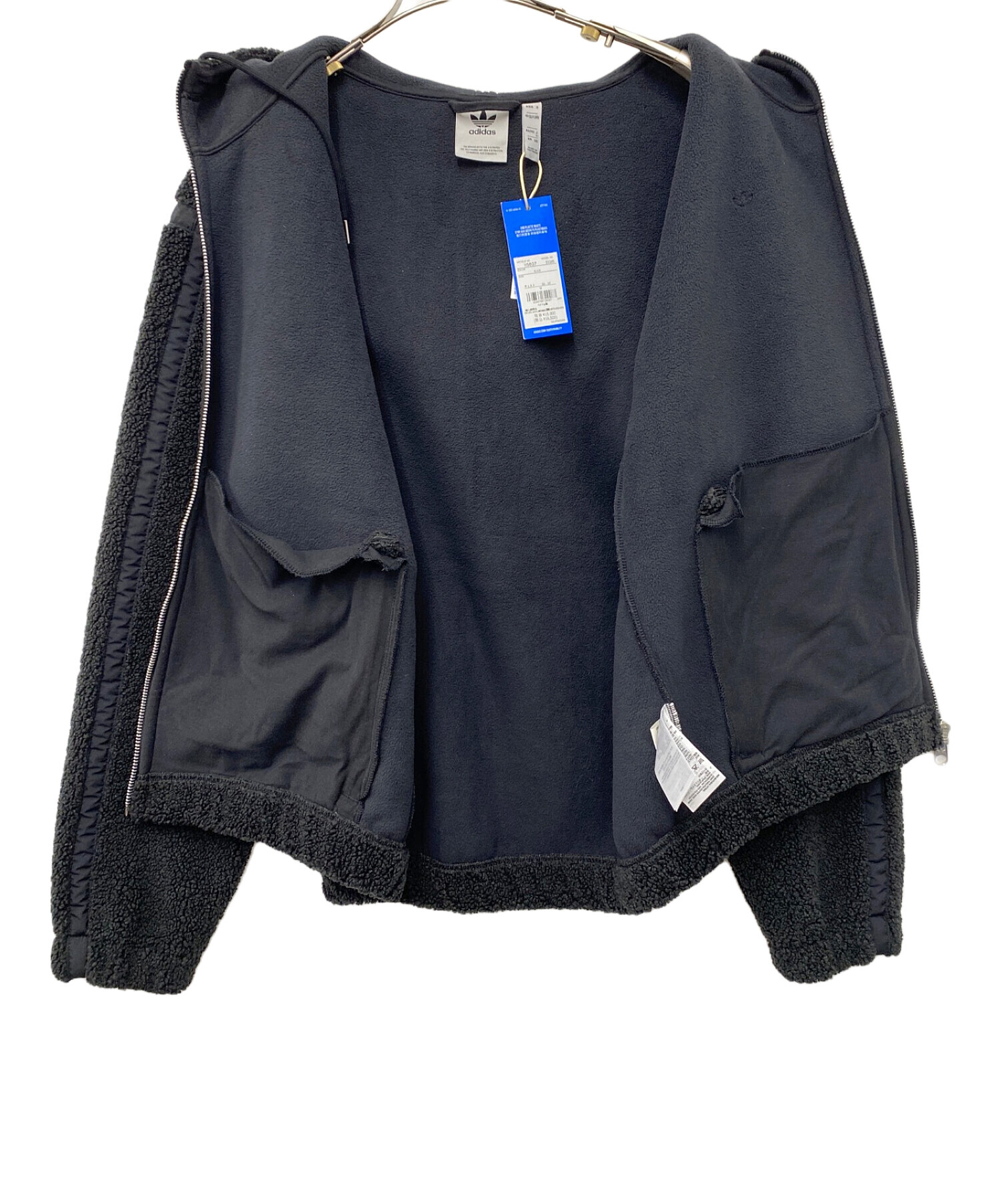 中古・古着通販】adidas (アディダス) パーカー付ボアジャケット