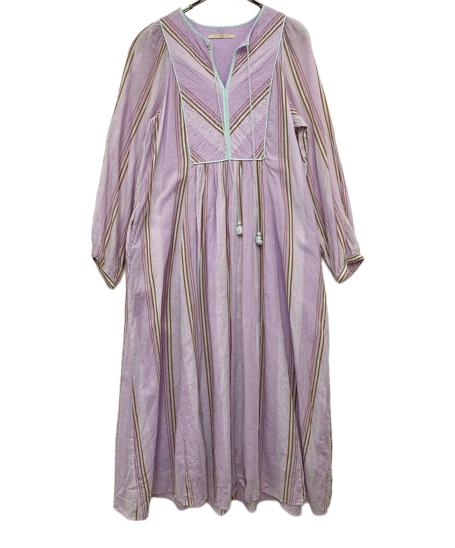 中古・古着通販】ne quittez pas (ヌキテパ) 長袖ワンピース ピンク