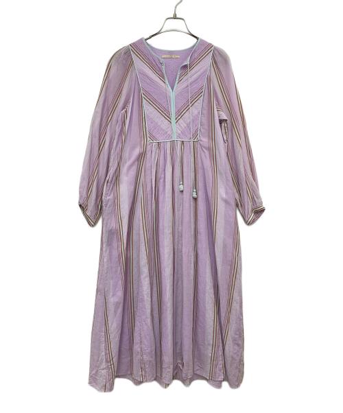 中古・古着通販】ne quittez pas (ヌキテパ) 長袖ワンピース ピンク