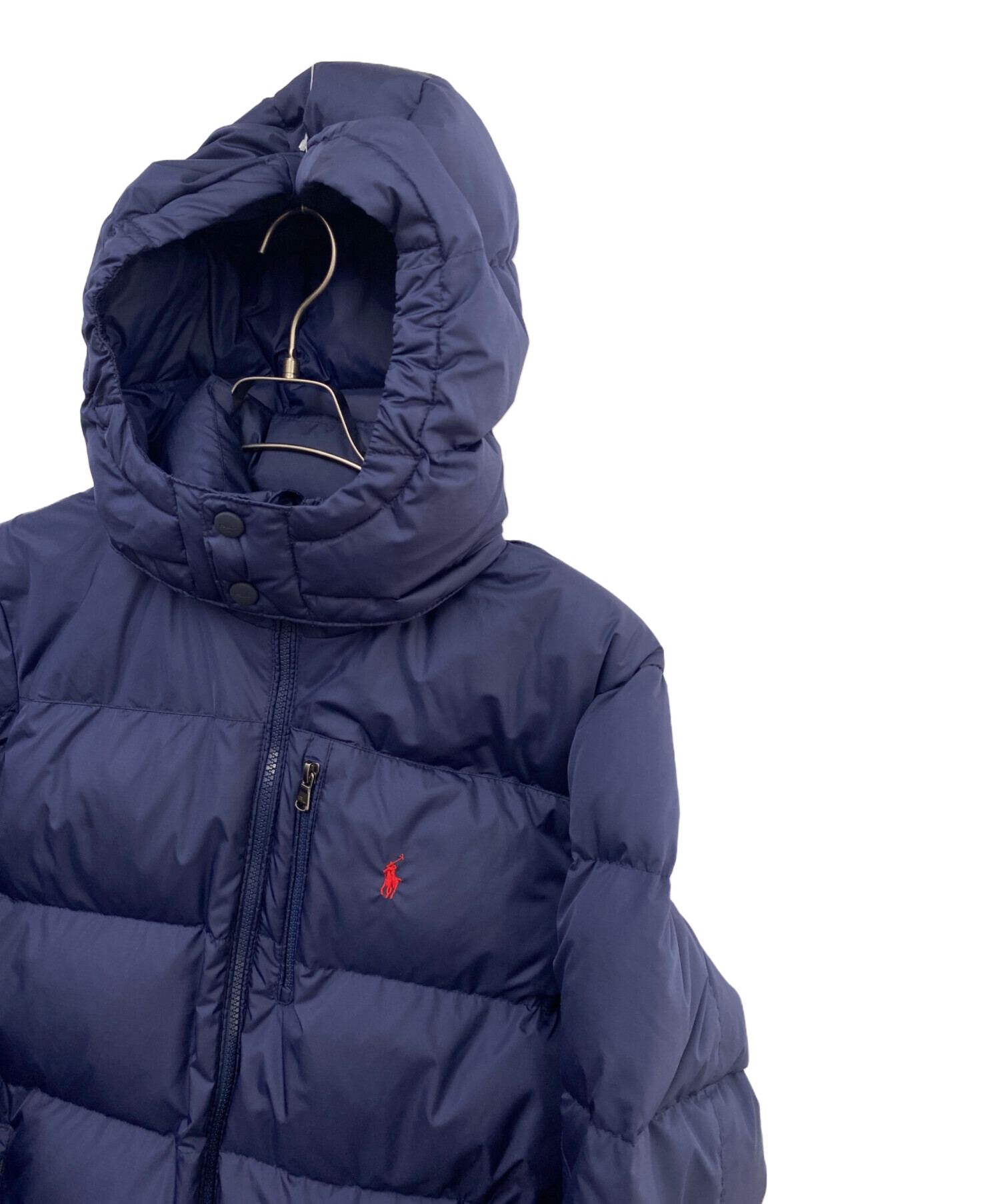 POLO RALPH LAUREN フード付きダウンジャケット XL ネイビー 中古・古着通販】POLO RALPH LAUREN (ポロ・ラルフローレン) ダウン