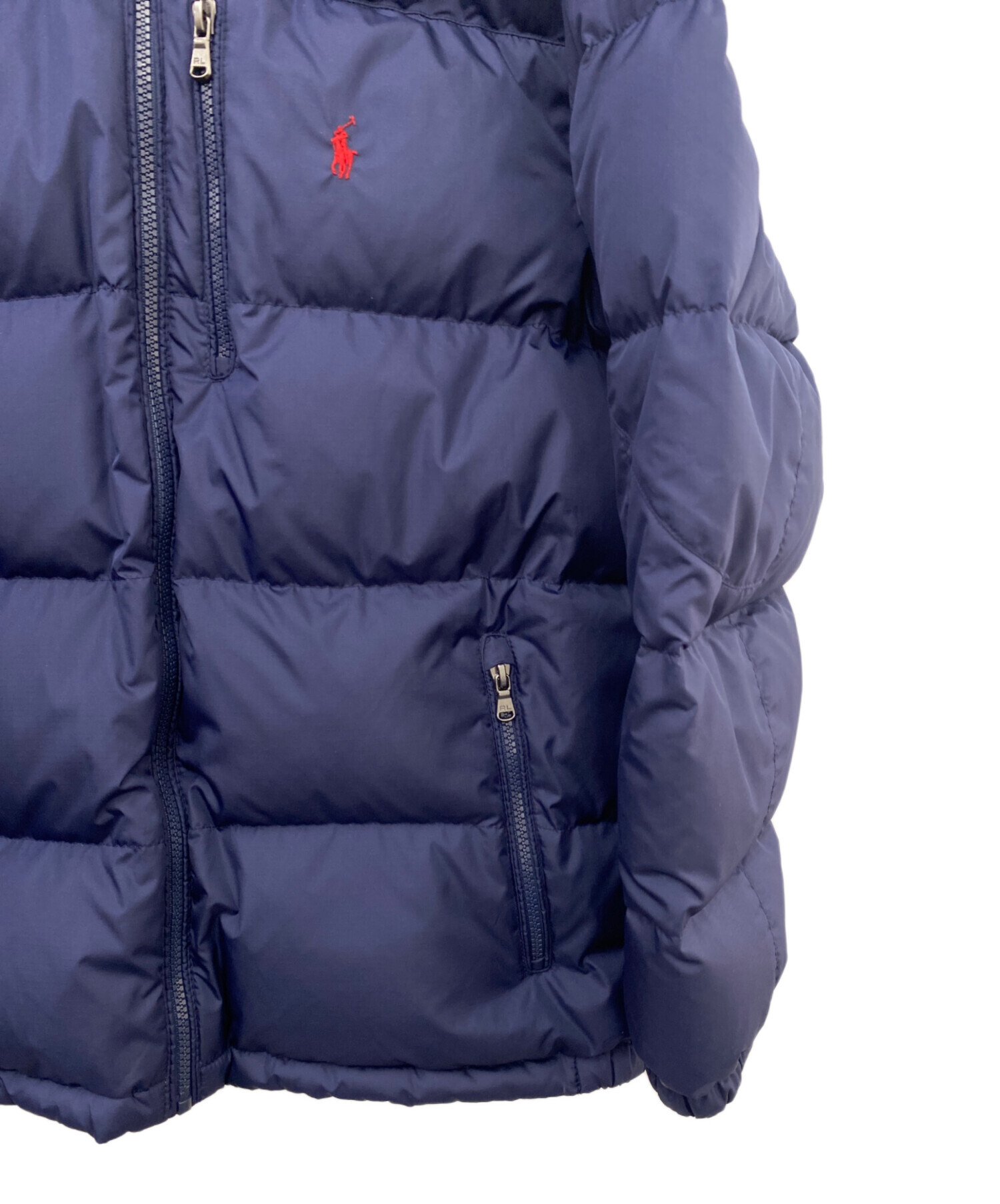 POLO RALPH LAUREN フード付きダウンジャケット XL ネイビー 中古・古着通販】POLO RALPH LAUREN (ポロ・ラルフローレン) ダウン