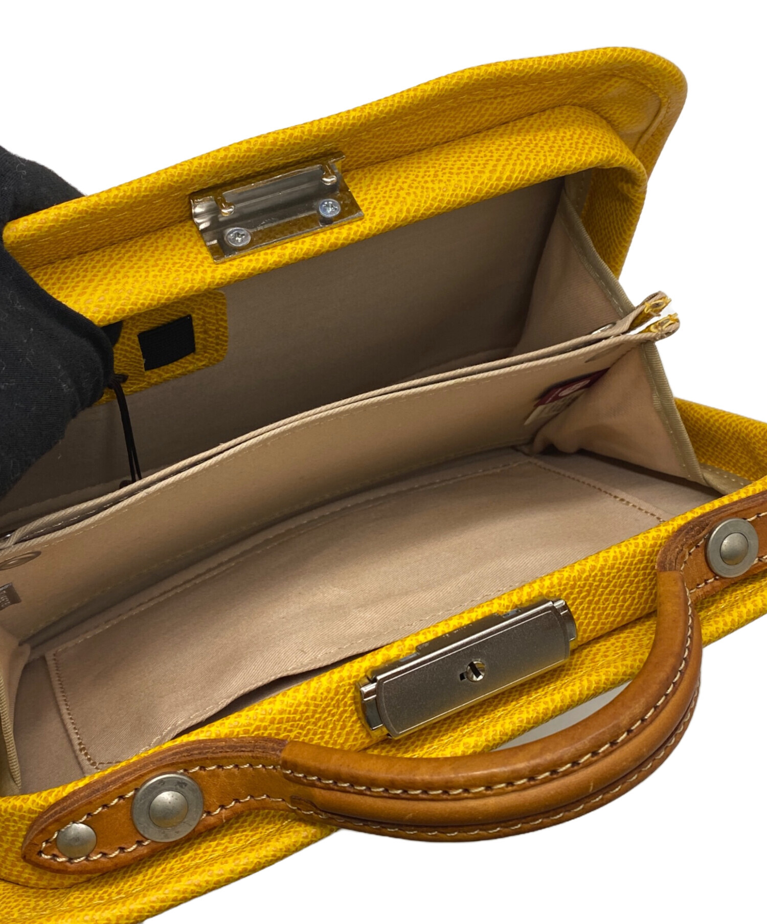 【新品本物】CASTELBAJAC　ハンドバッグ/イエロー￥19,800- 中古・古着通販】CASTELBAJAC (カステルバジャック) セカンドバッグ