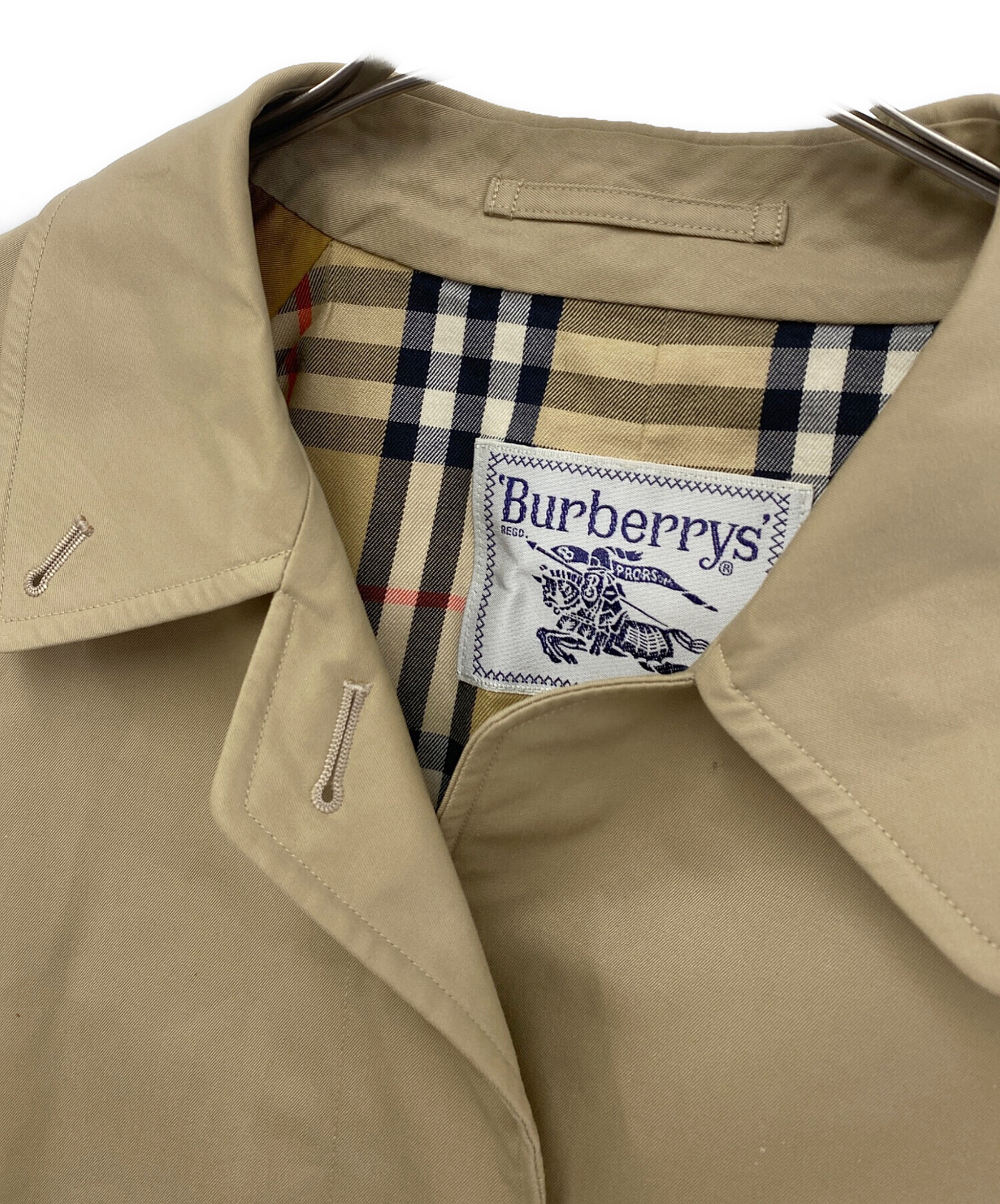 【未使用保管品】バーバリーズ ステンカラーコート ベージュ系 フル装備　Ｍ 中古・古着通販】Burberry's (バーバリーズ) ステンカラーコート