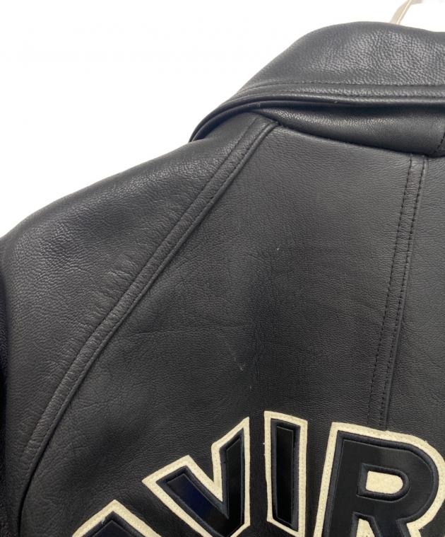 中古・古着通販】AVIREX (アヴィレックス) レザージャケット ブラック