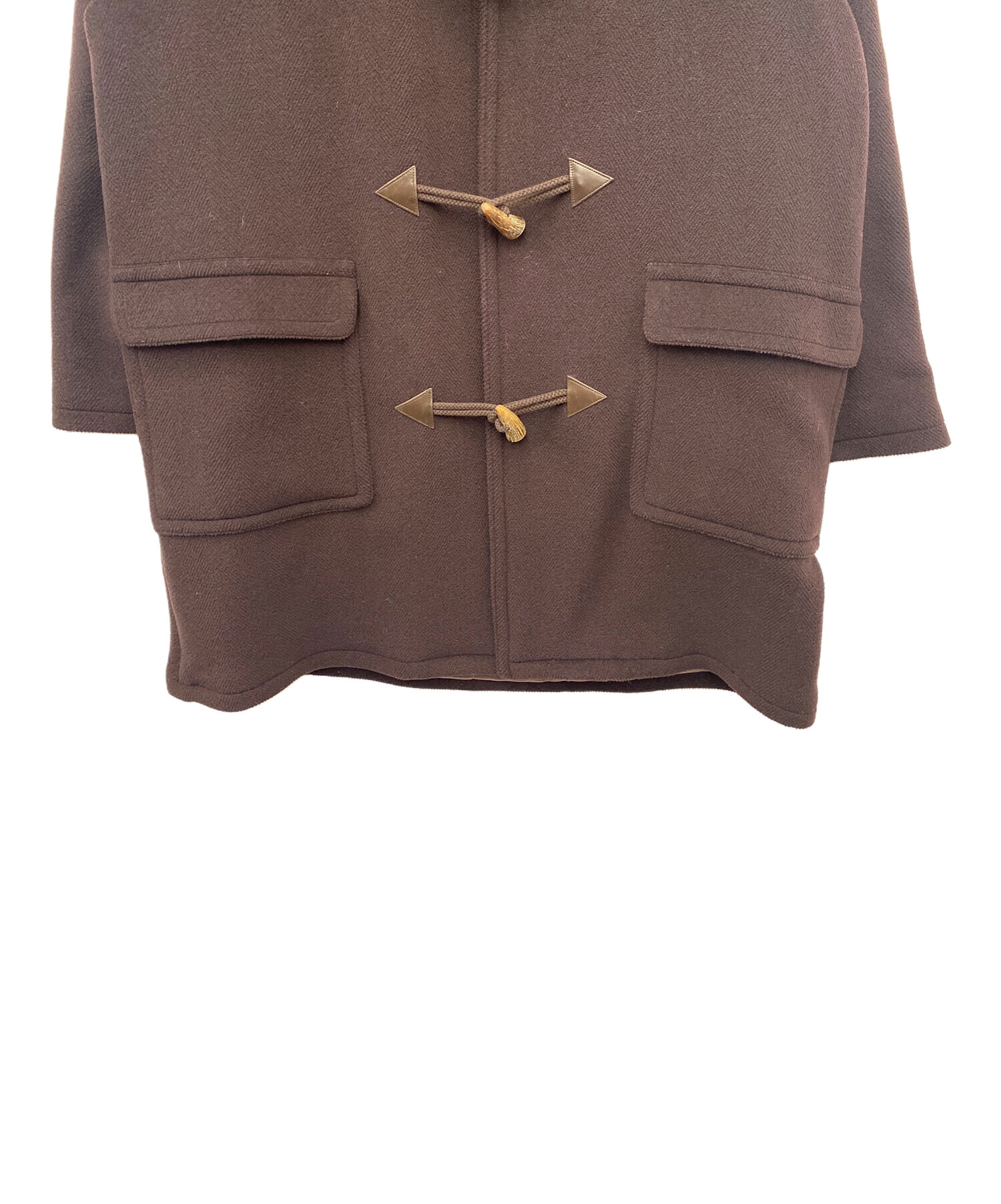 中古・古着通販】HERMES (エルメス) ダッフルコート ダークブラウン