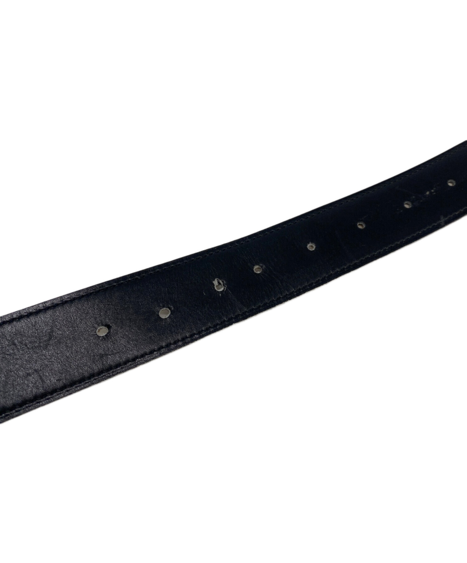 中古・古着通販】HERMES (エルメス) レザーベルト ブラック サイズ