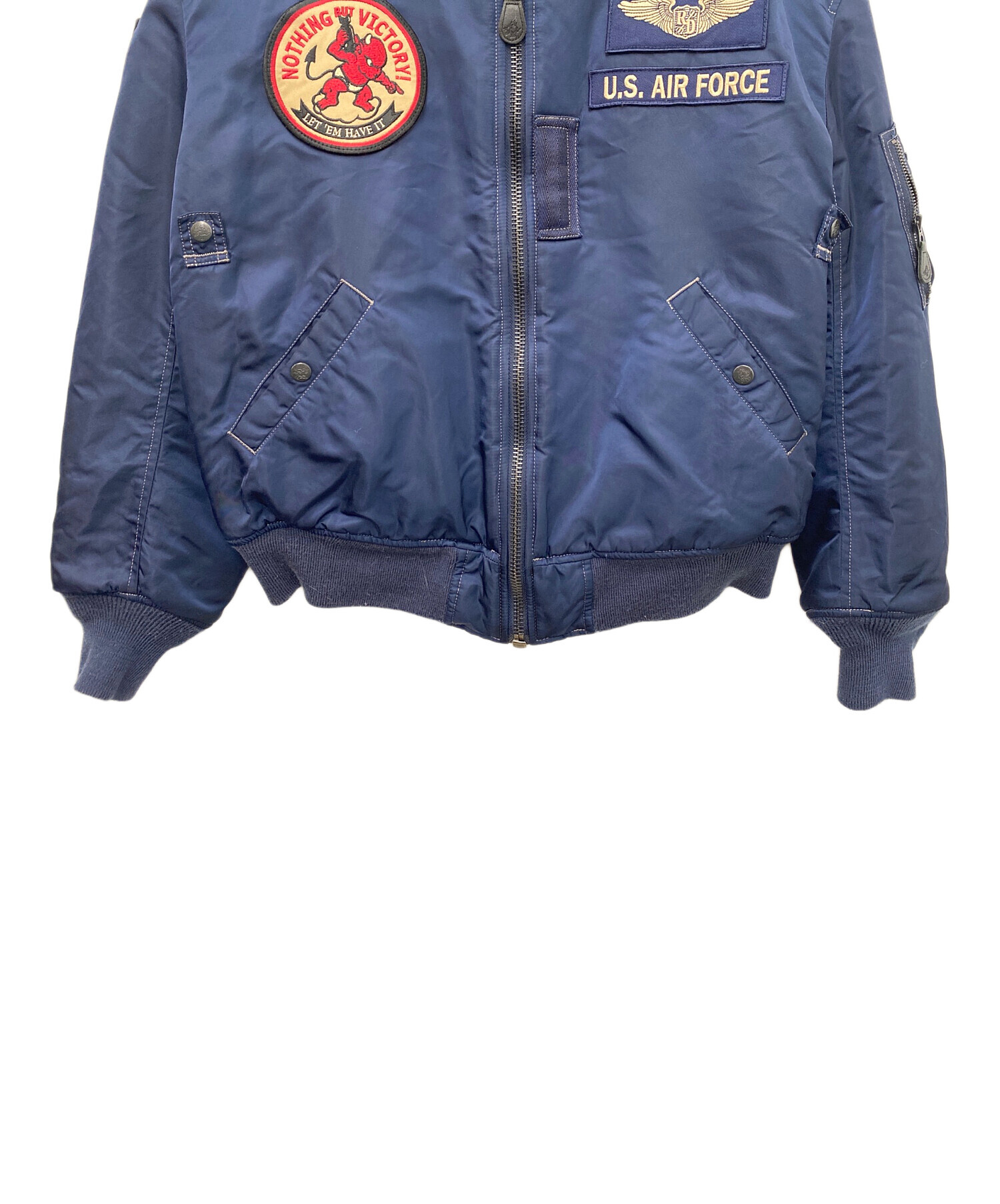 U.S. AIR FORCE フライトジャケット Mサイズ 中古・古着通販】US AIR FORCE (ユーエスエアフォース) フライト