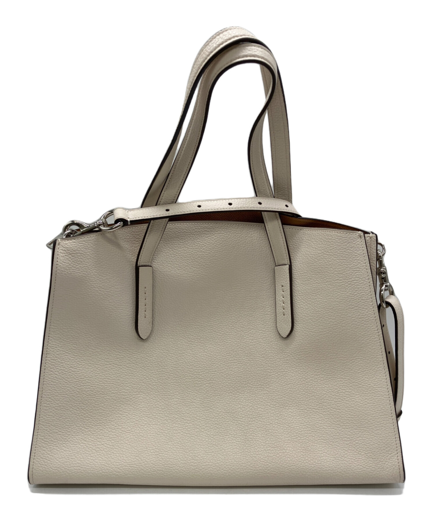 中古・古着通販】COACH (コーチ) ハンドバッグ アイボリー｜ブランド