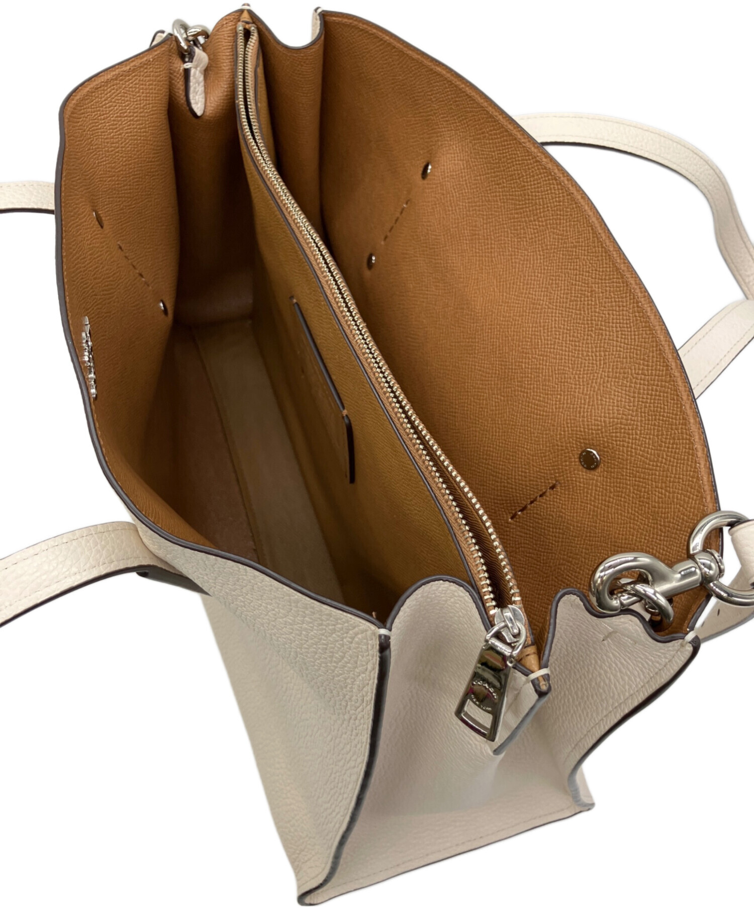 コーチ　ハンドバッグ　白　新品　訳あり　アイボリーCOACH 中古・古着通販】COACH (コーチ) ハンドバッグ アイボリー｜ブランド