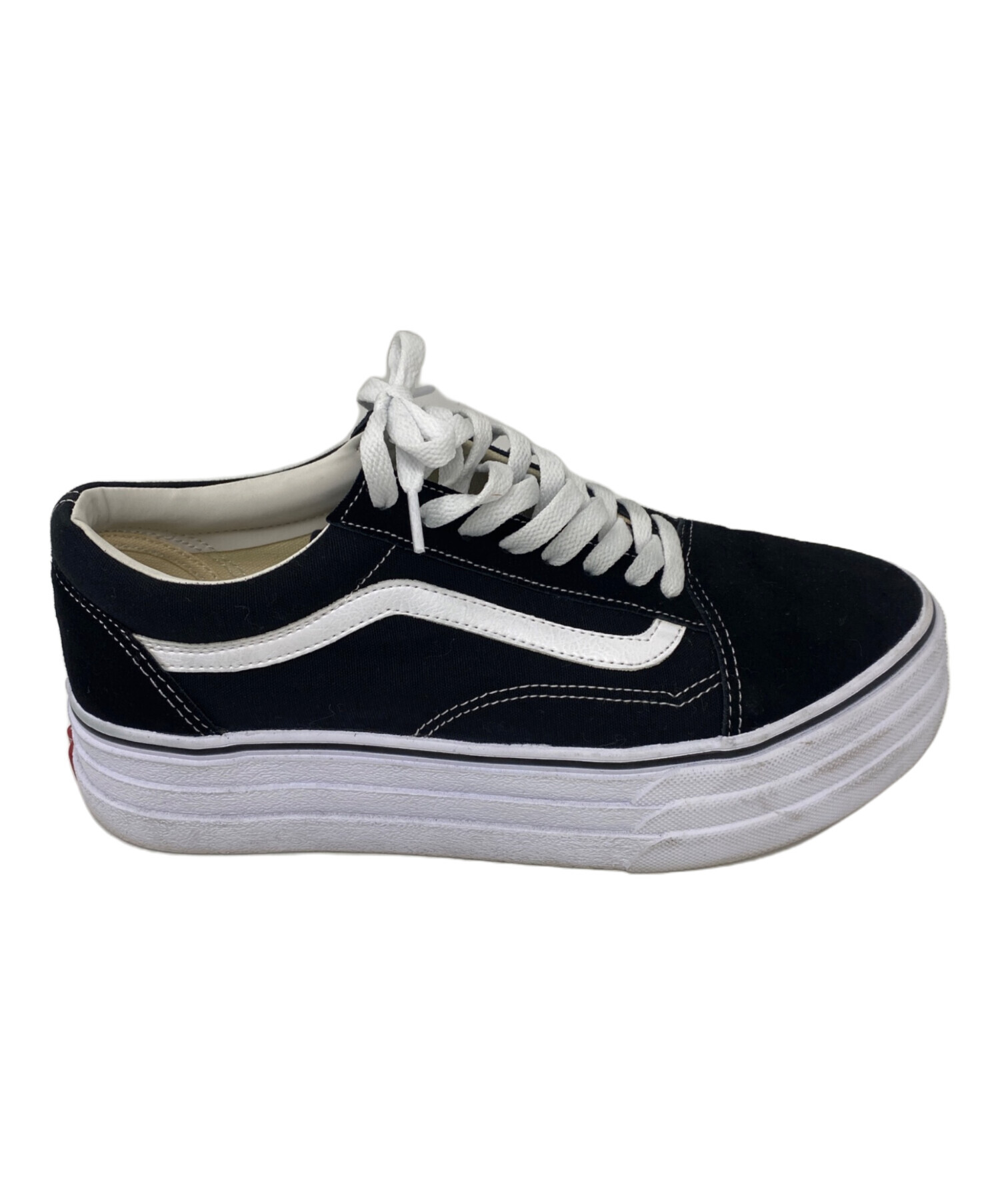 中古・古着通販】VANS (バンズ) ローカットスニーカー ブラック サイズ 