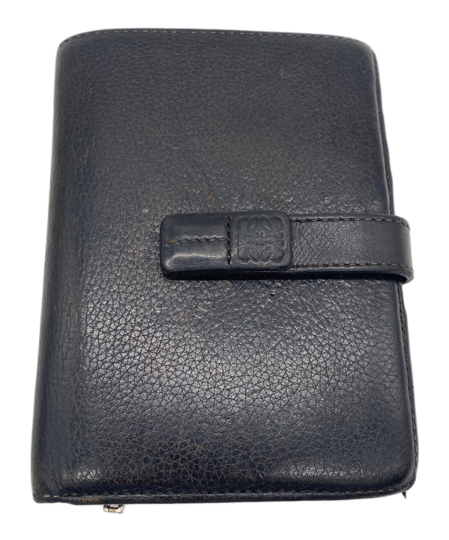 LOEWE ロエベ 財布・ケース  黒 【古着】【中古】【送料無料】 中古・古着通販】LOEWE (ロエベ) 2つ折り財布 ブラック×レッド
