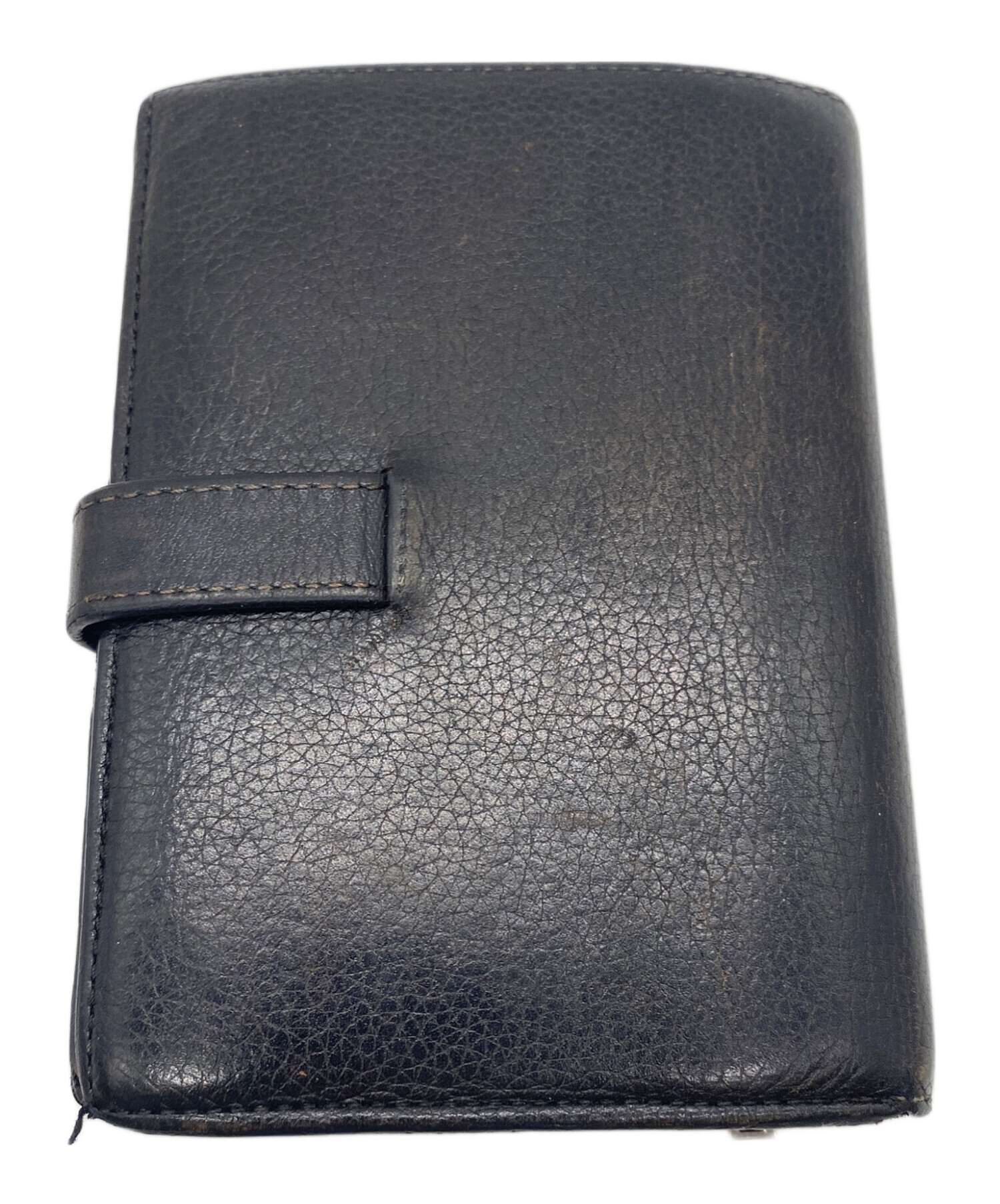 中古・古着通販】LOEWE (ロエベ) 2つ折り財布 ブラック×レッド 