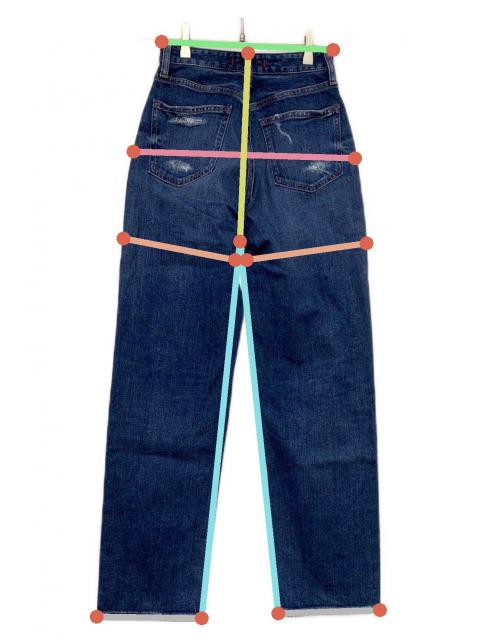 RED CARD デニム　22インチ　新品未使用 中古・古着通販】RED CARD (レッドカード) デニムパンツ ネイビー