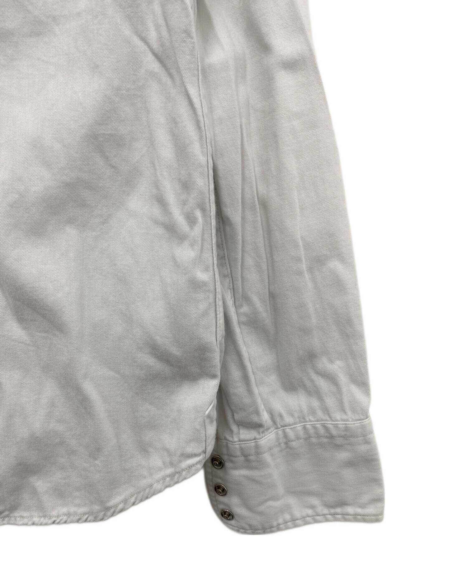 中古・古着通販】REPLAY (リプレイ) 長袖シャツ ホワイト サイズ:M 