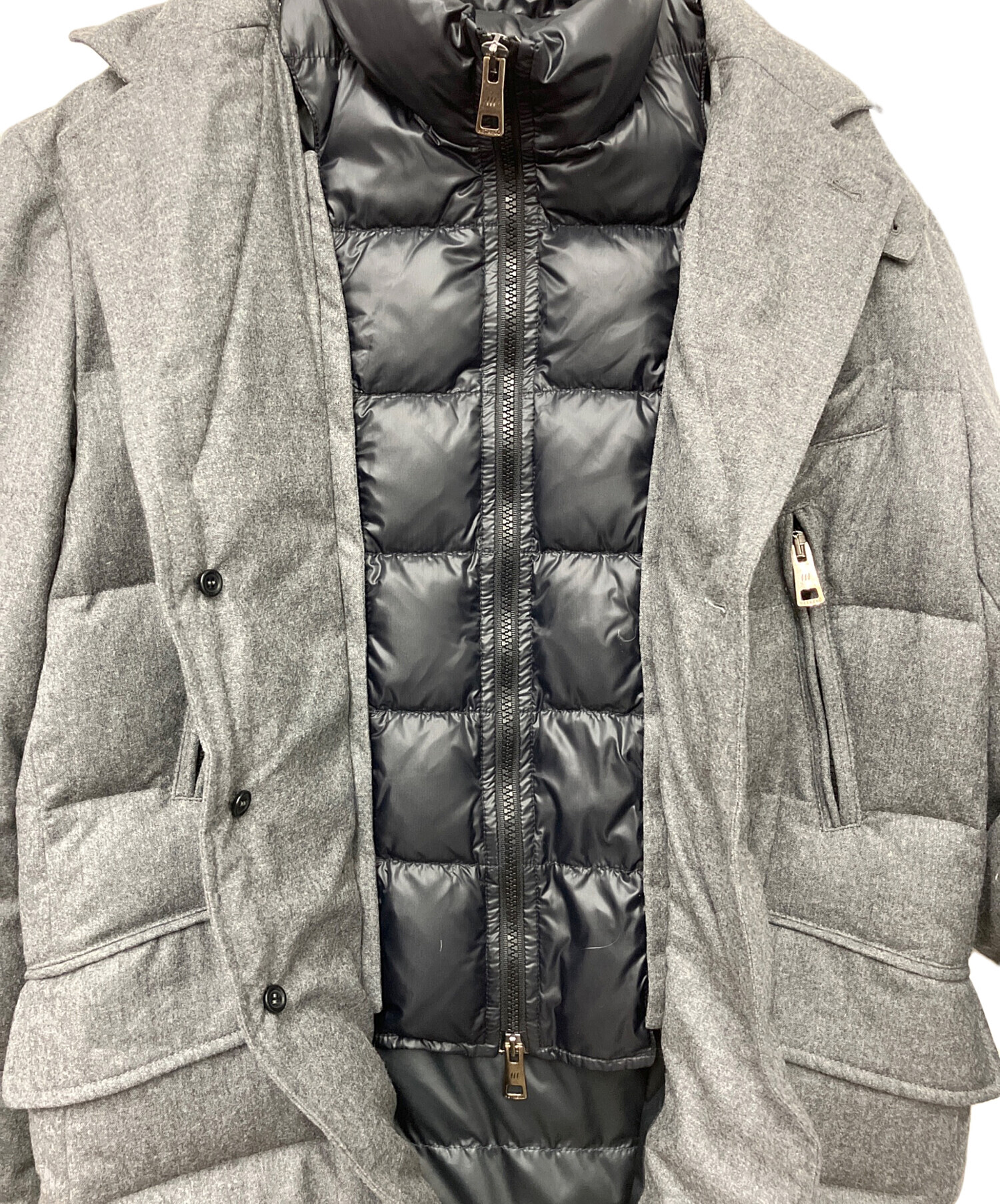 中古・古着通販】HETREGO (エトレゴ) ダウンジャケット グレー サイズ