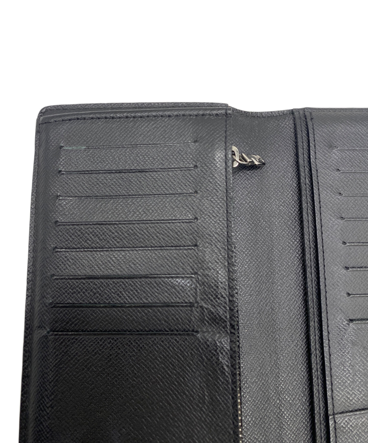 Louis Vuitton 並行品中古品レザー ブラック 長財布 中古・古着通販】LOUIS VUITTON (ルイ ヴィトン) 長財布 ブラック