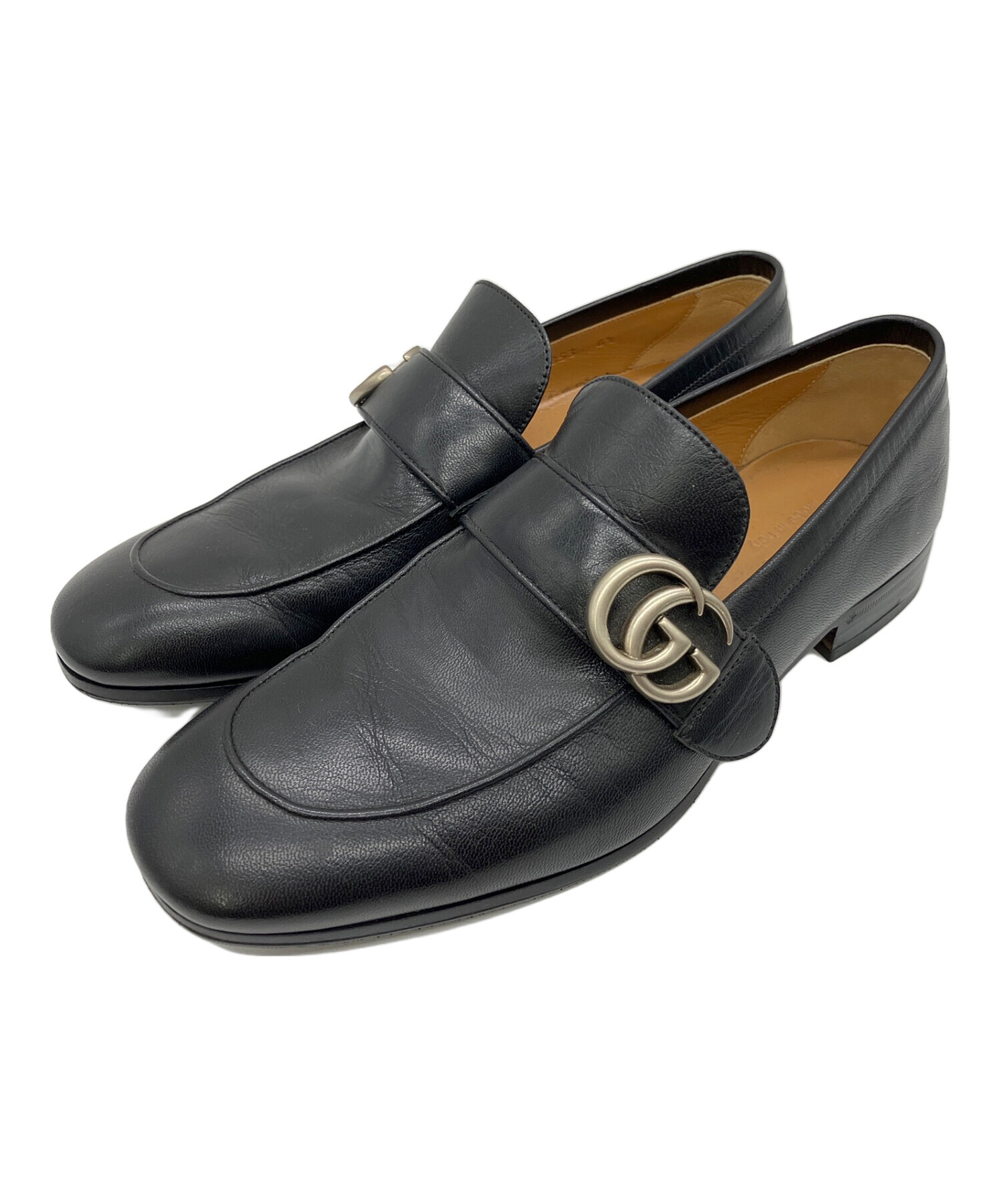 中古・古着通販】GUCCI (グッチ) ローファー ブラック サイズ:25.5cm