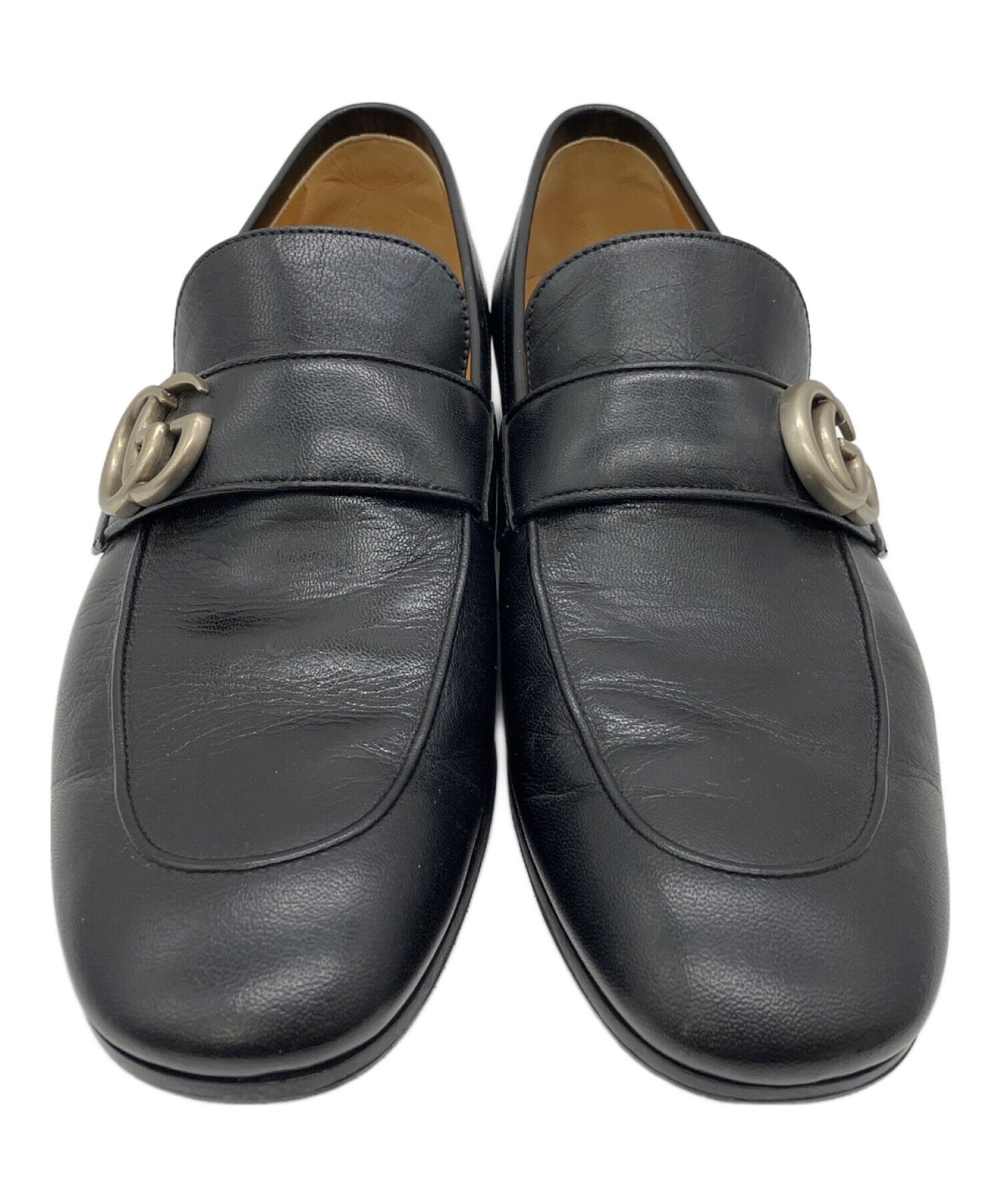 中古・古着通販】GUCCI (グッチ) ローファー ブラック サイズ:25.5cm