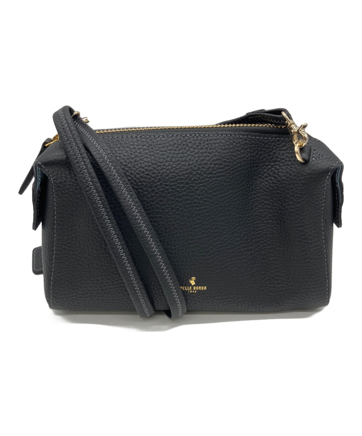 中古・古着通販】PELLE BORSA (ペレボルサ) ショルダーバッグ ブラック 