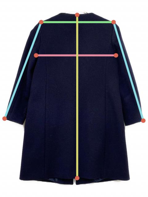中古・古着通販】ANAYI (アナイ) コート ネイビー サイズ:36｜ブランド
