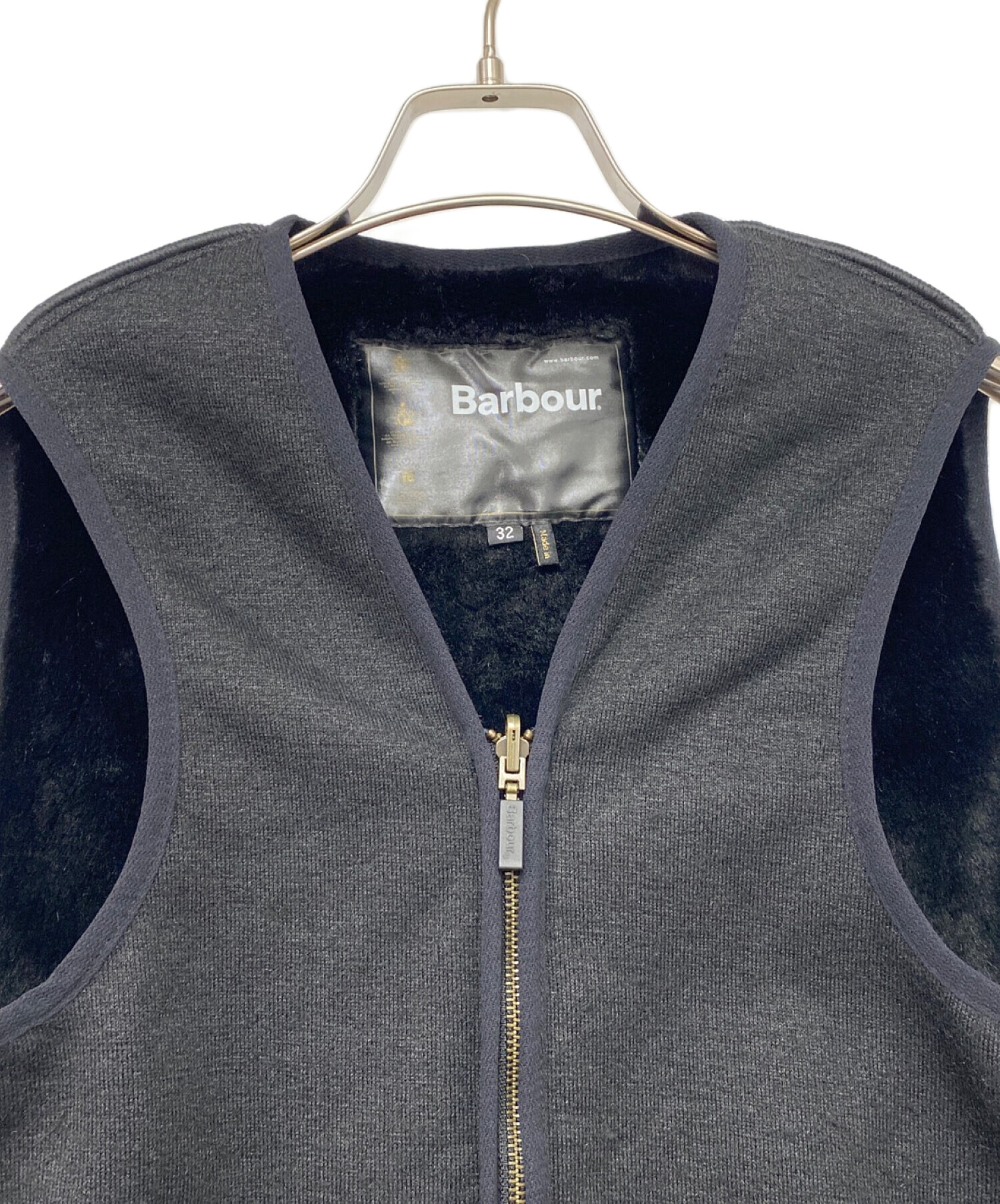 中古・古着通販】Barbour (バブアー) ファーライナーベスト ブラック