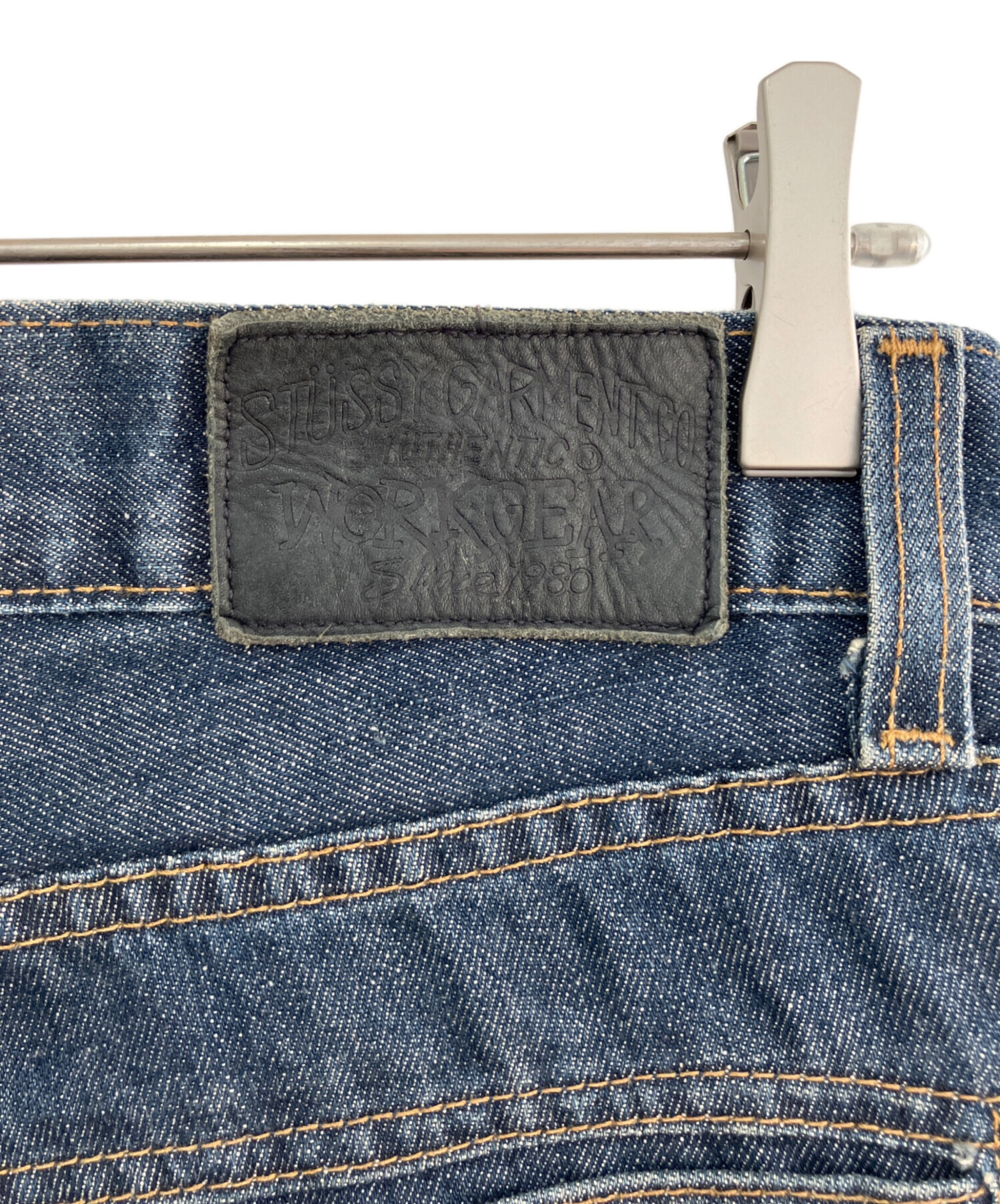 STUSSY ステューシー スカル柄デニムパンツ W34 中古・古着通販】stussy (ステューシー) デニムパンツ ブルー サイズ