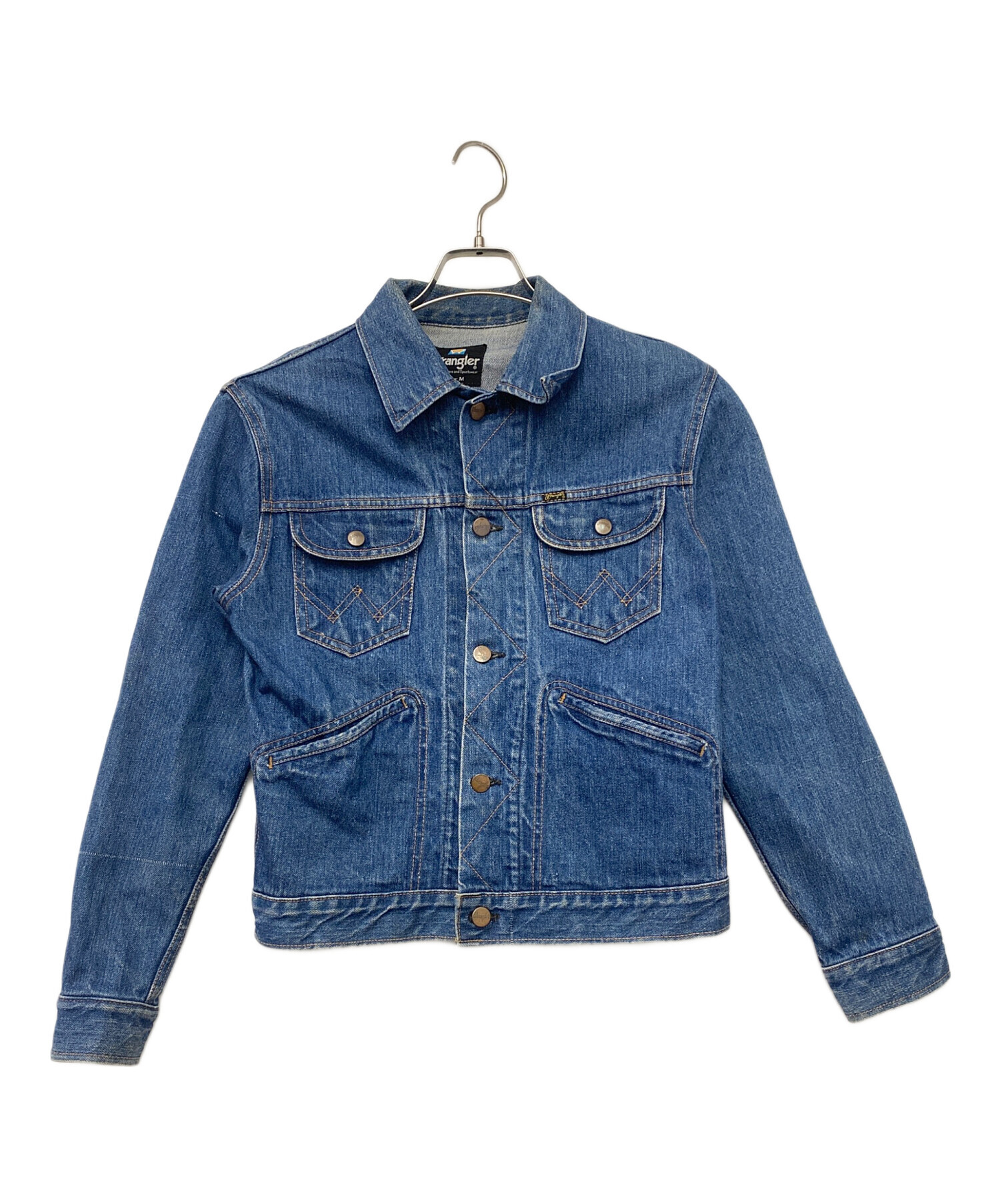 ラングラー デニムジャケット　80年代used購入 80年代 Wrangler ラングラー デニムジャケット ペイント メンズL 古着