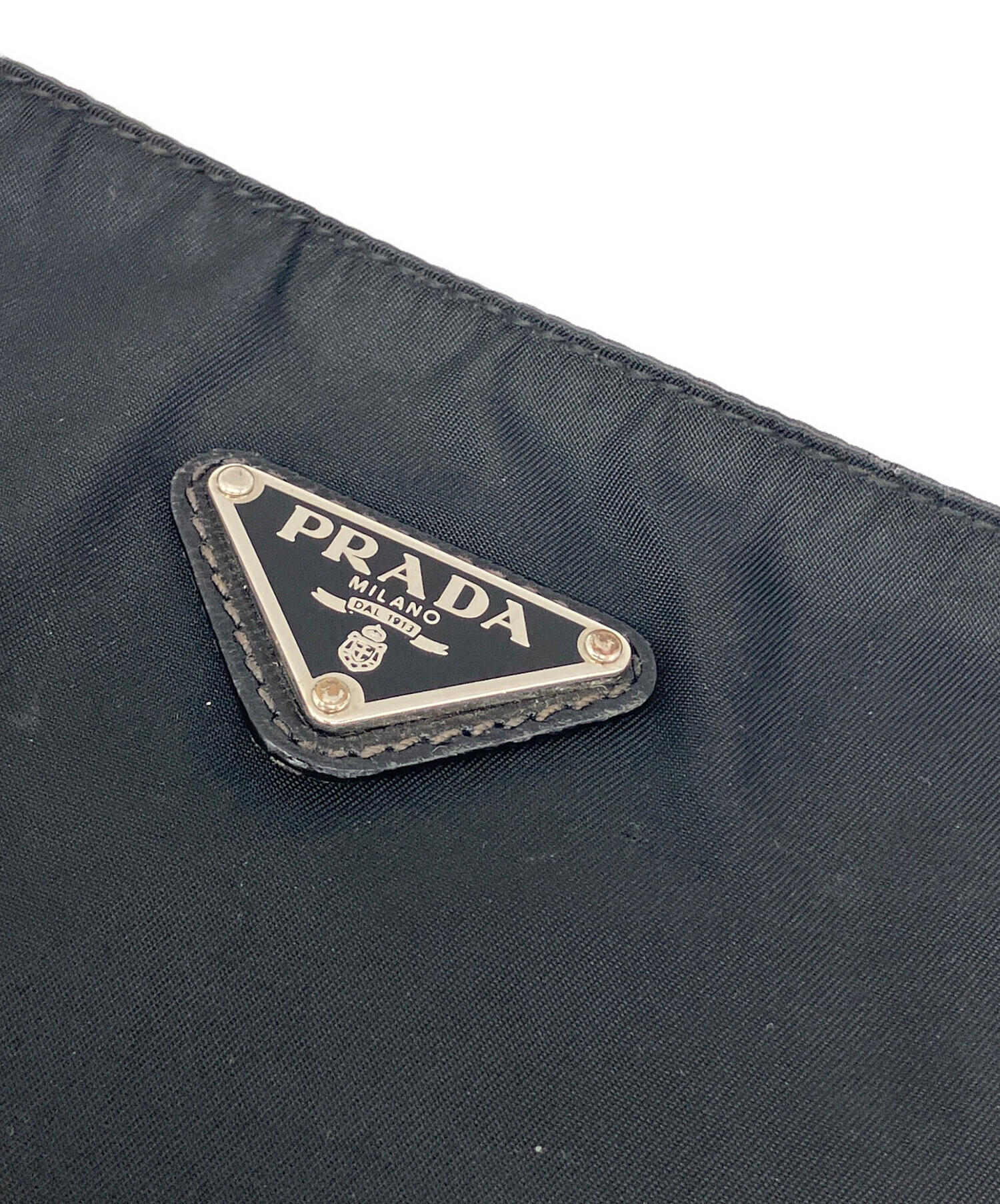 中古・古着通販】PRADA (プラダ) ナイロンショルダーバッグ ブラック