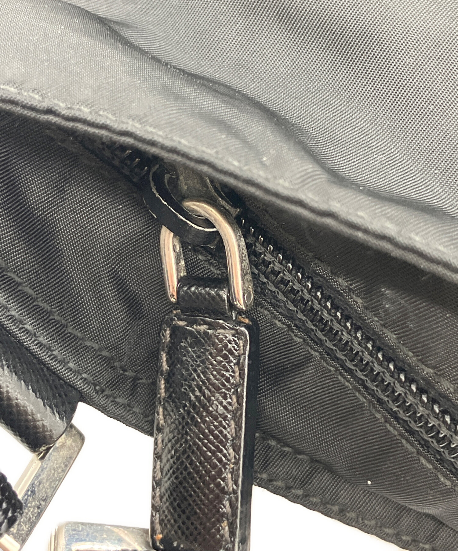 中古・古着通販】PRADA (プラダ) ナイロンショルダーバッグ ブラック