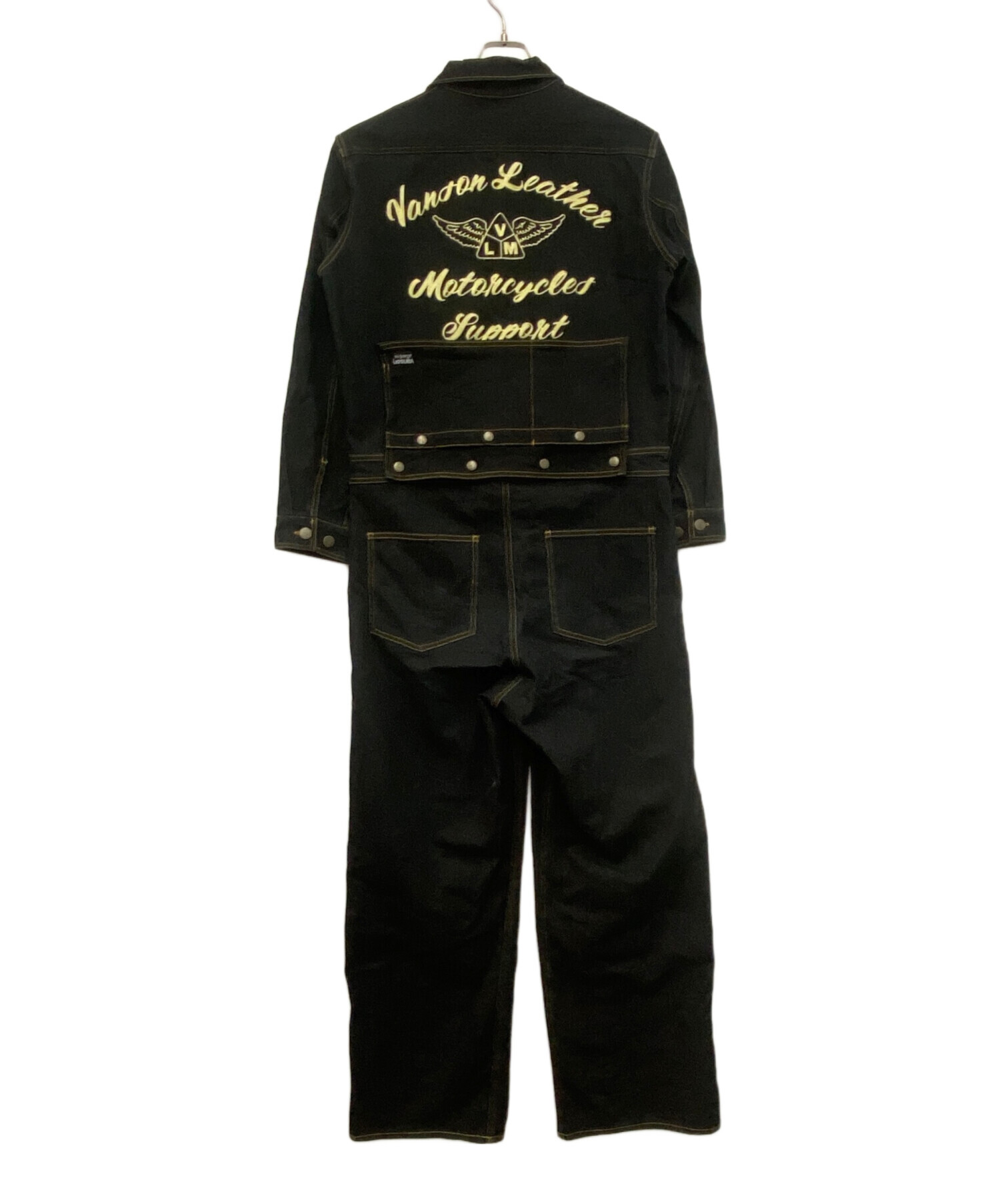 M【希少】vanson バンソン　オーバーオール　つなぎ 中古・古着通販】VANSON (バンソン) つなぎ ネイビー サイズ:SIZE M